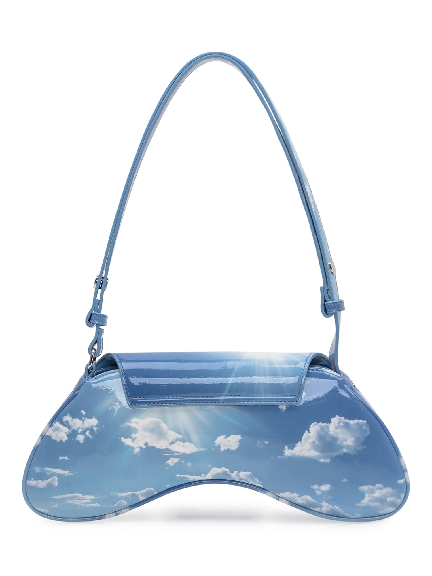Diesel Play Crossbody Bag In Light Blue White
