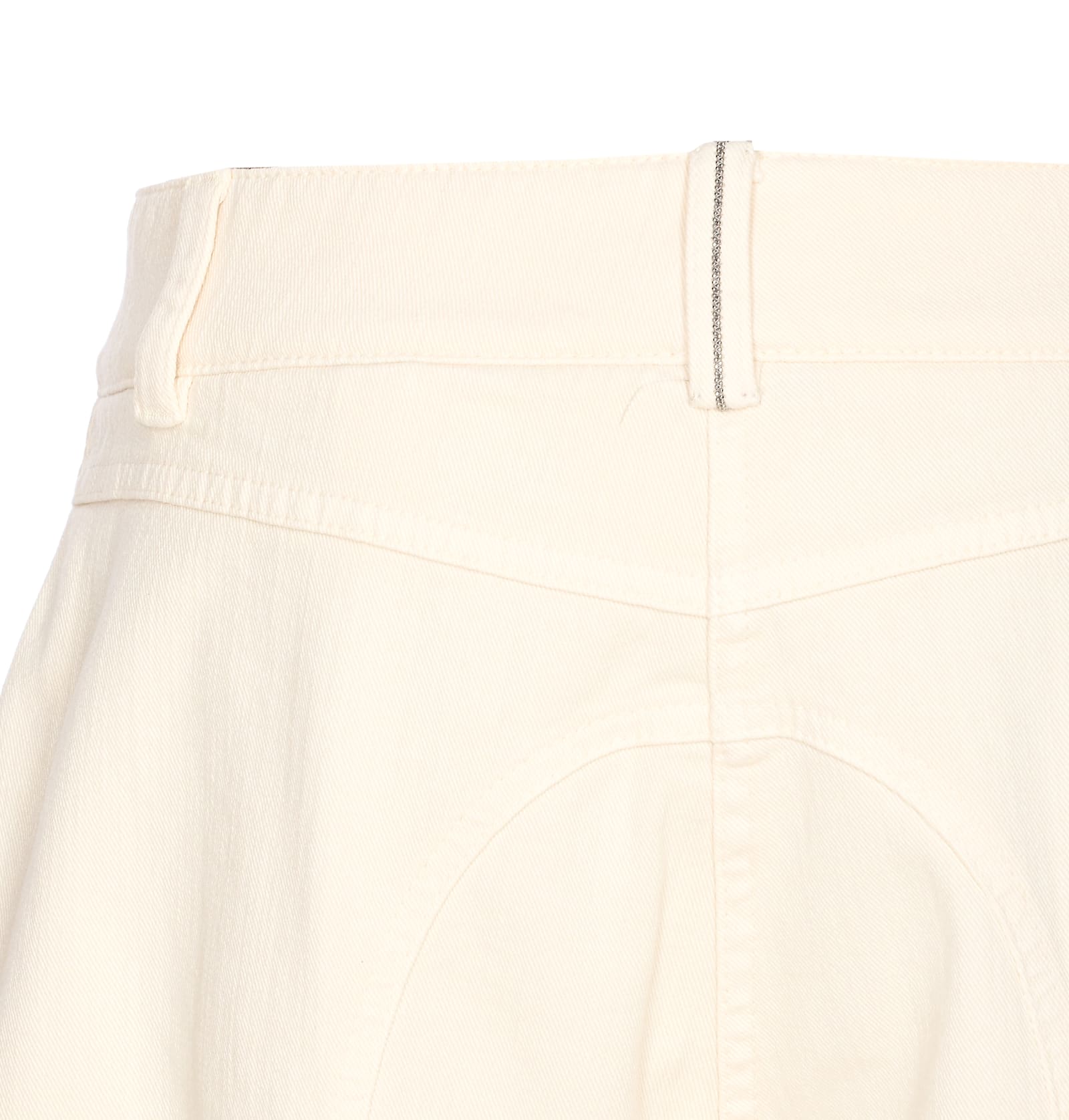 Brunello Cucinelli Casual Pants With Belt Loops In Neutral
