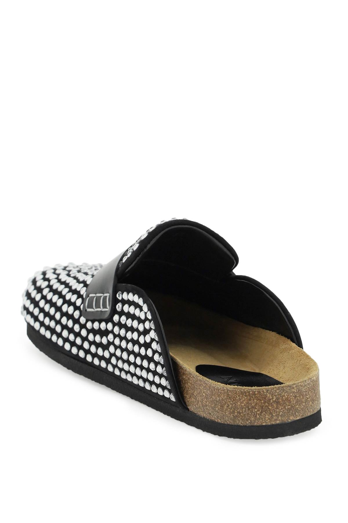 JW ANDERSON SUEDE MULES WITH RHINESTONES