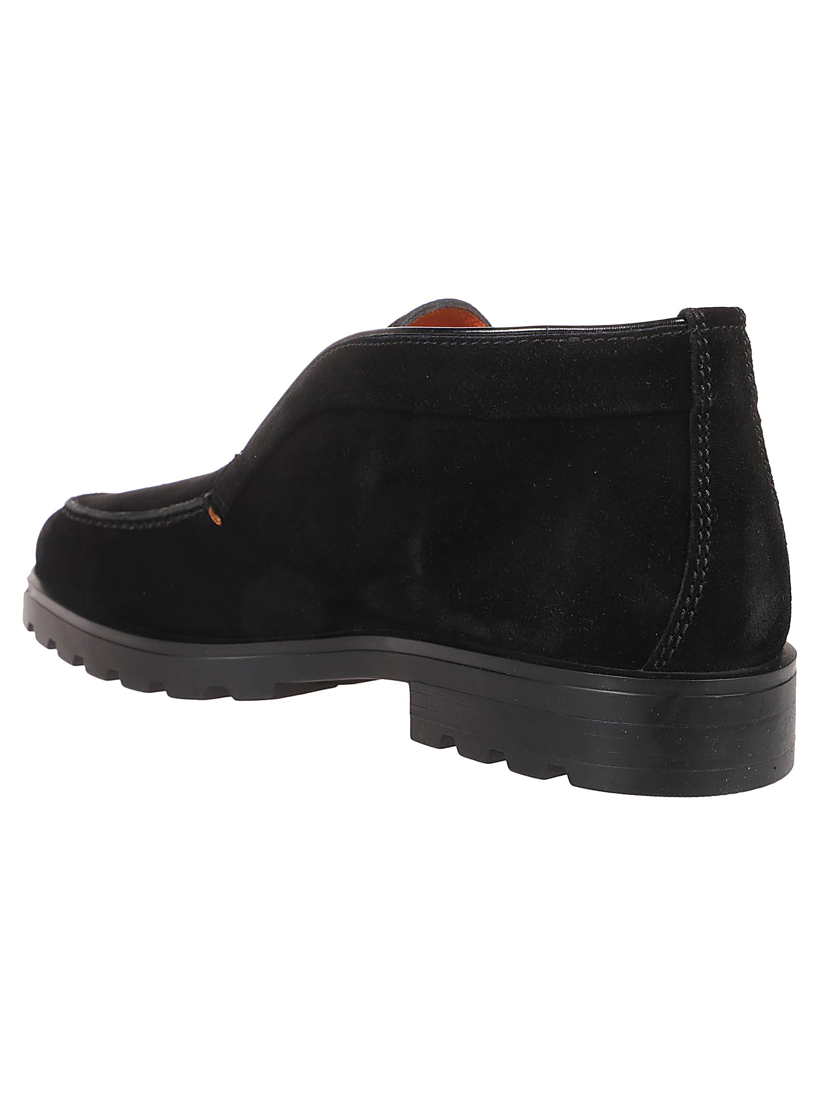 Shop Santoni Rock Ow Slip-on Loafers In Black