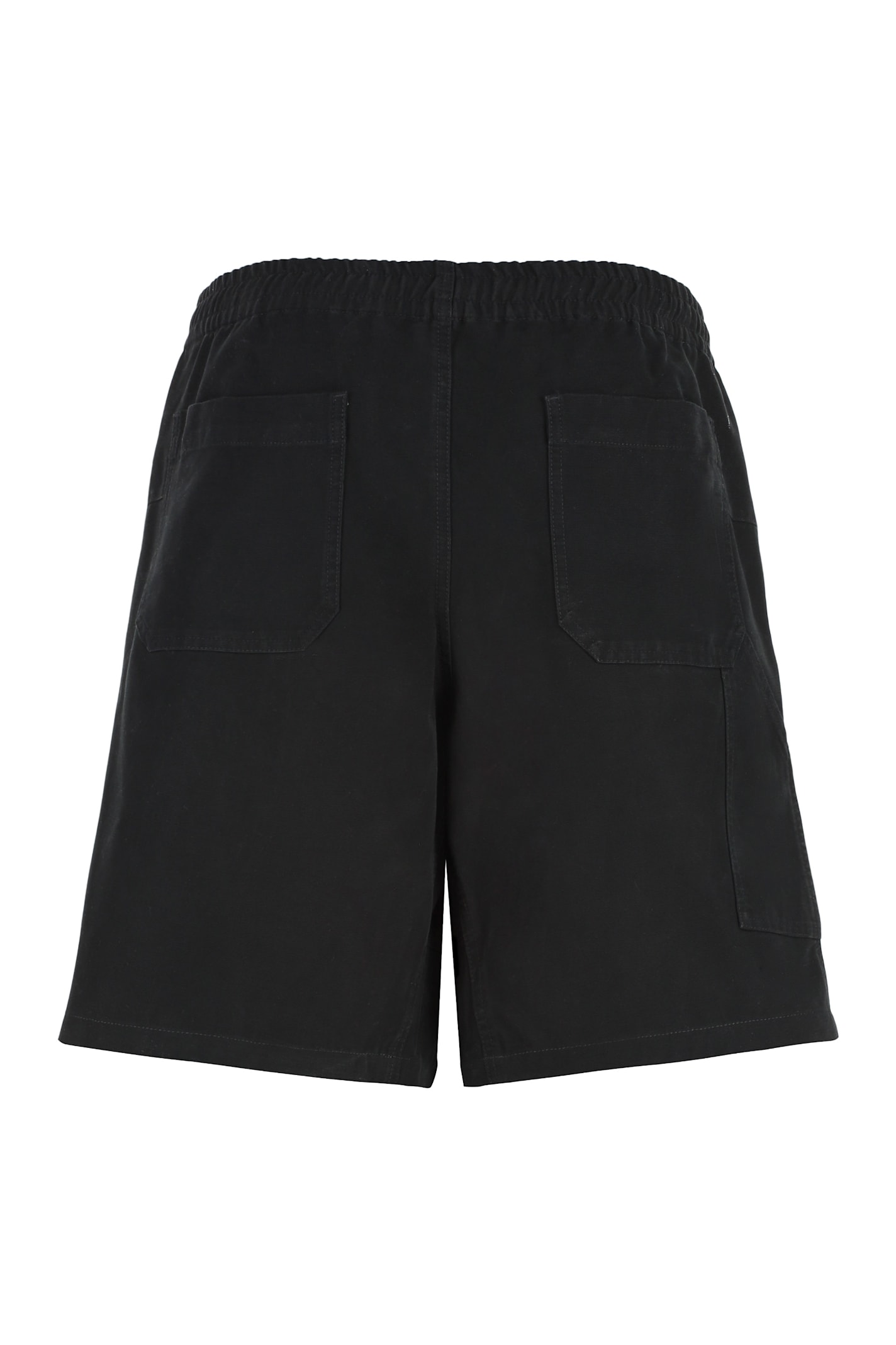 Apc A.p.c. Elasticated Waistband Bermuda Shorts In Black