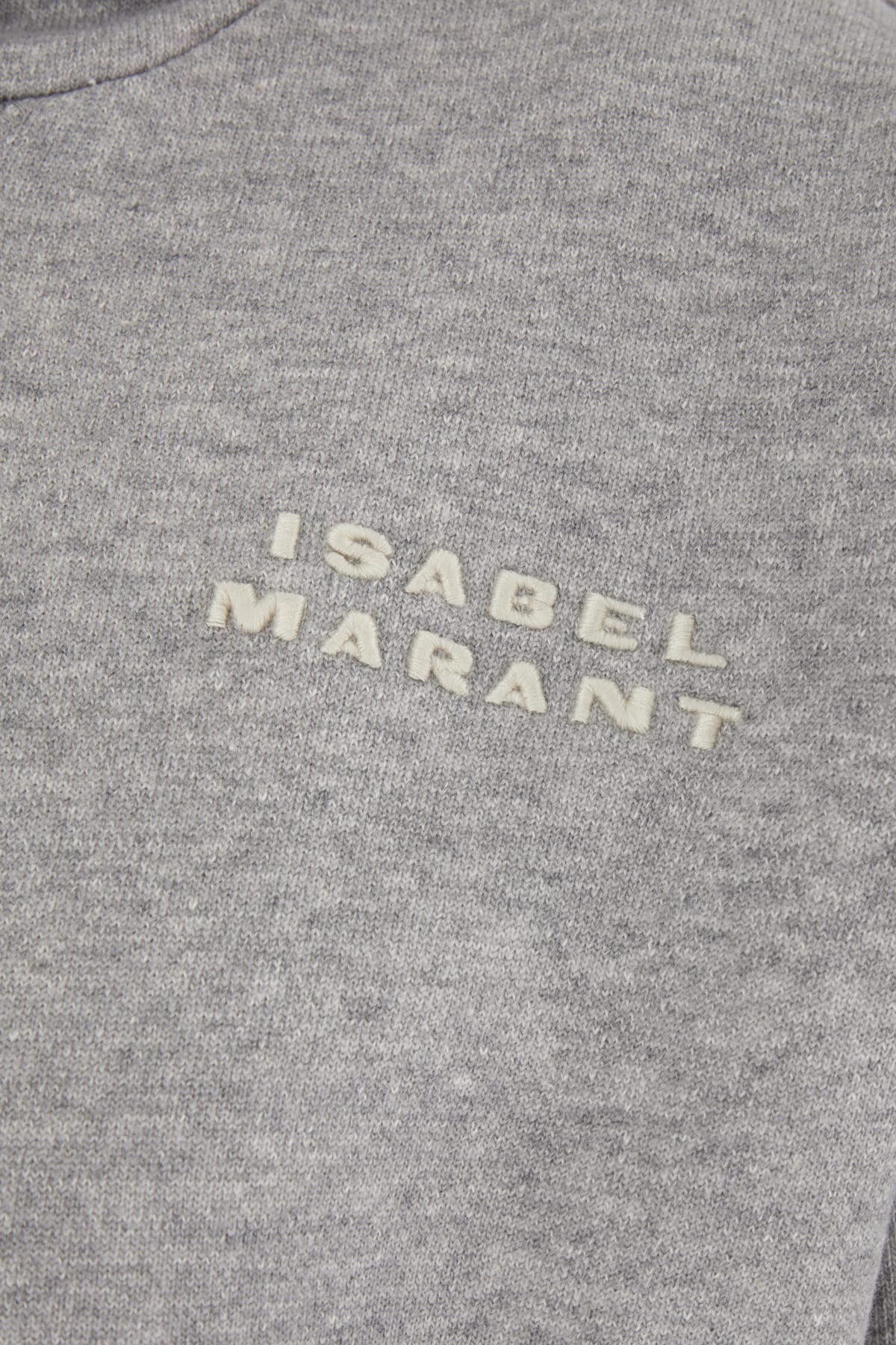 Shop Isabel Marant Grey Cotton Blend Sweatshirt In 02gy