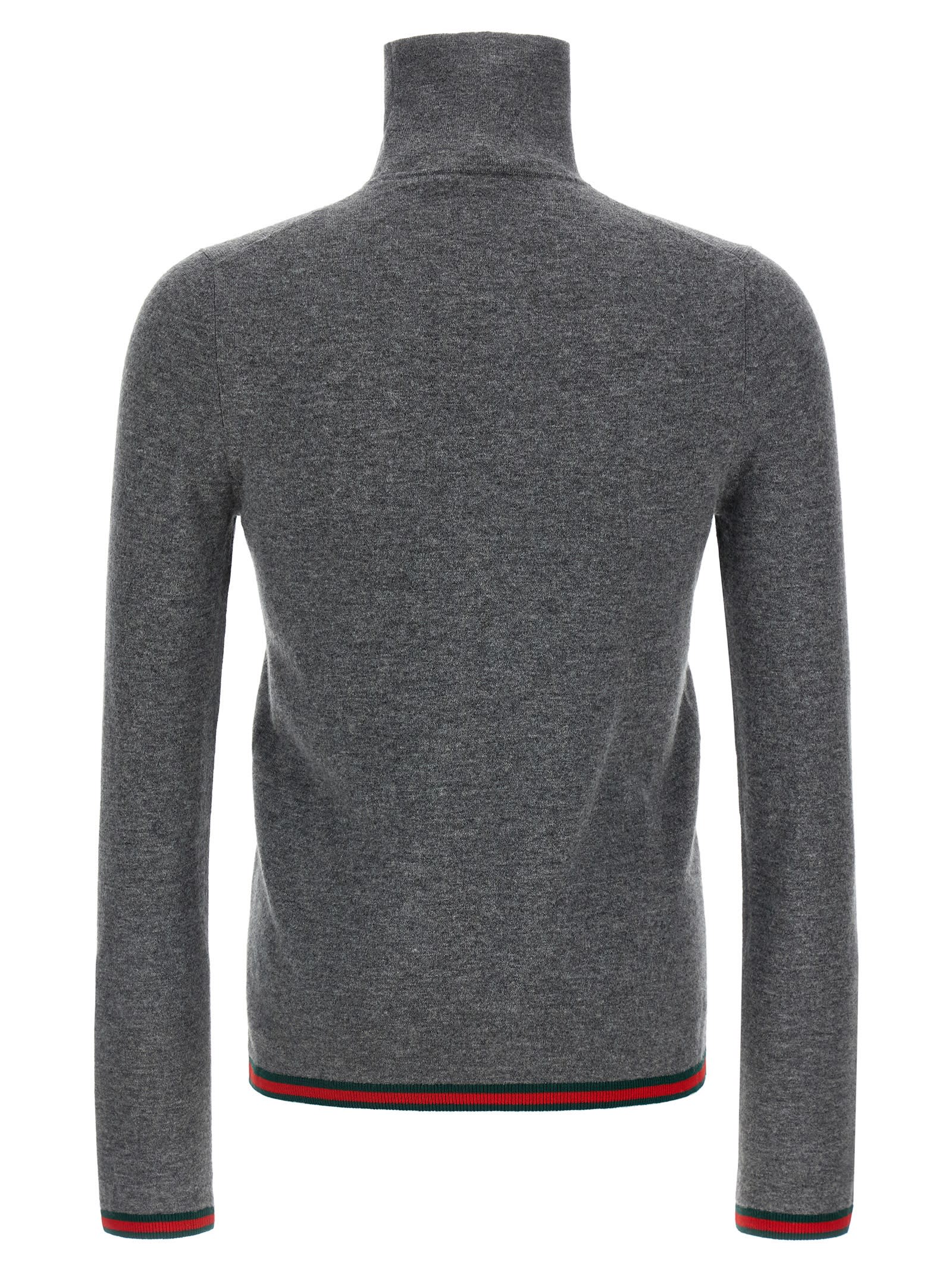 Gucci Max Mara Studio Midnight Blue Viscose Blend Teti Polo Shirt In Gray