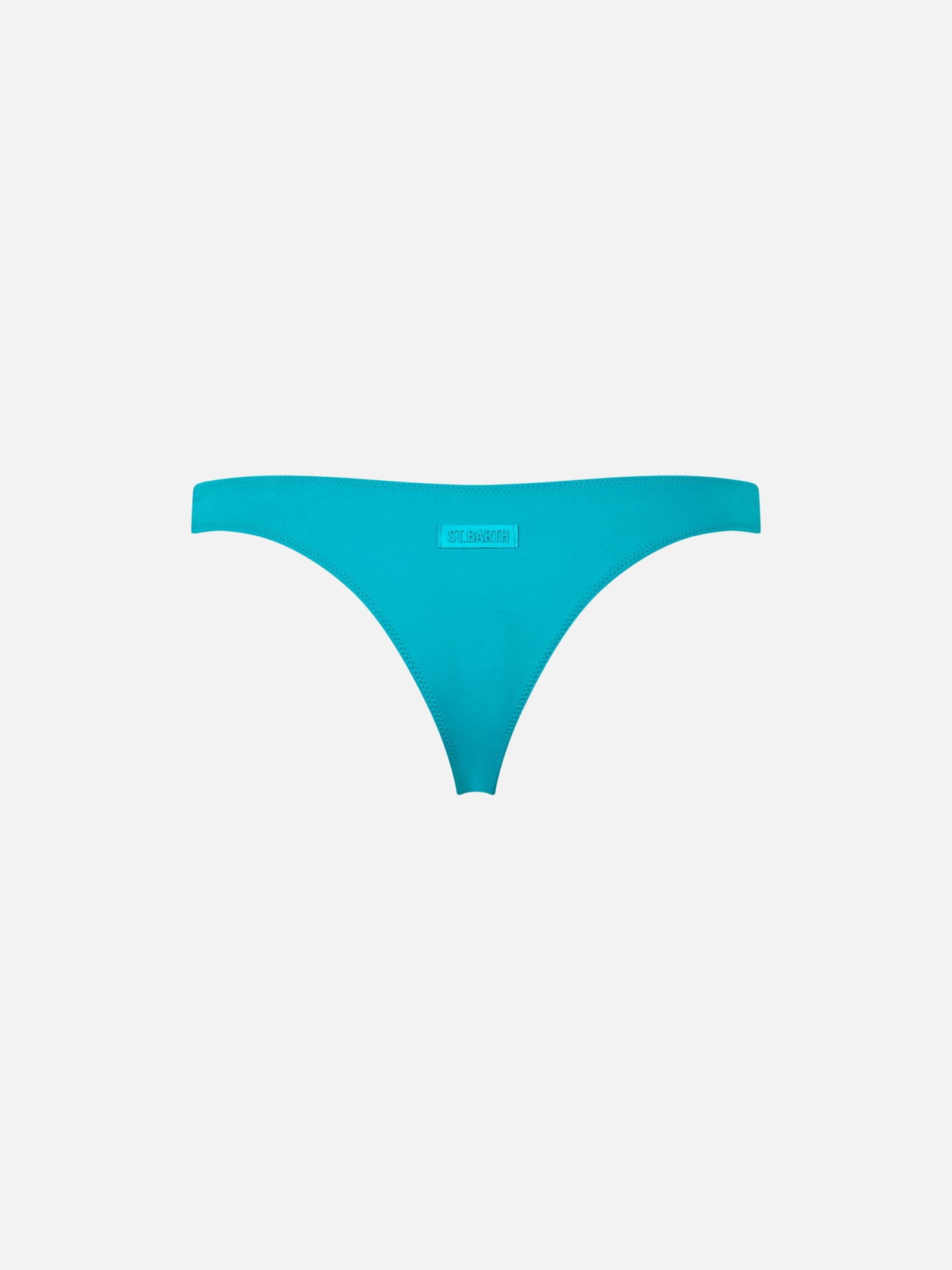 Shop Mc2 Saint Barth Woman Teal Cheeky Swim Briefs Naomi In Green