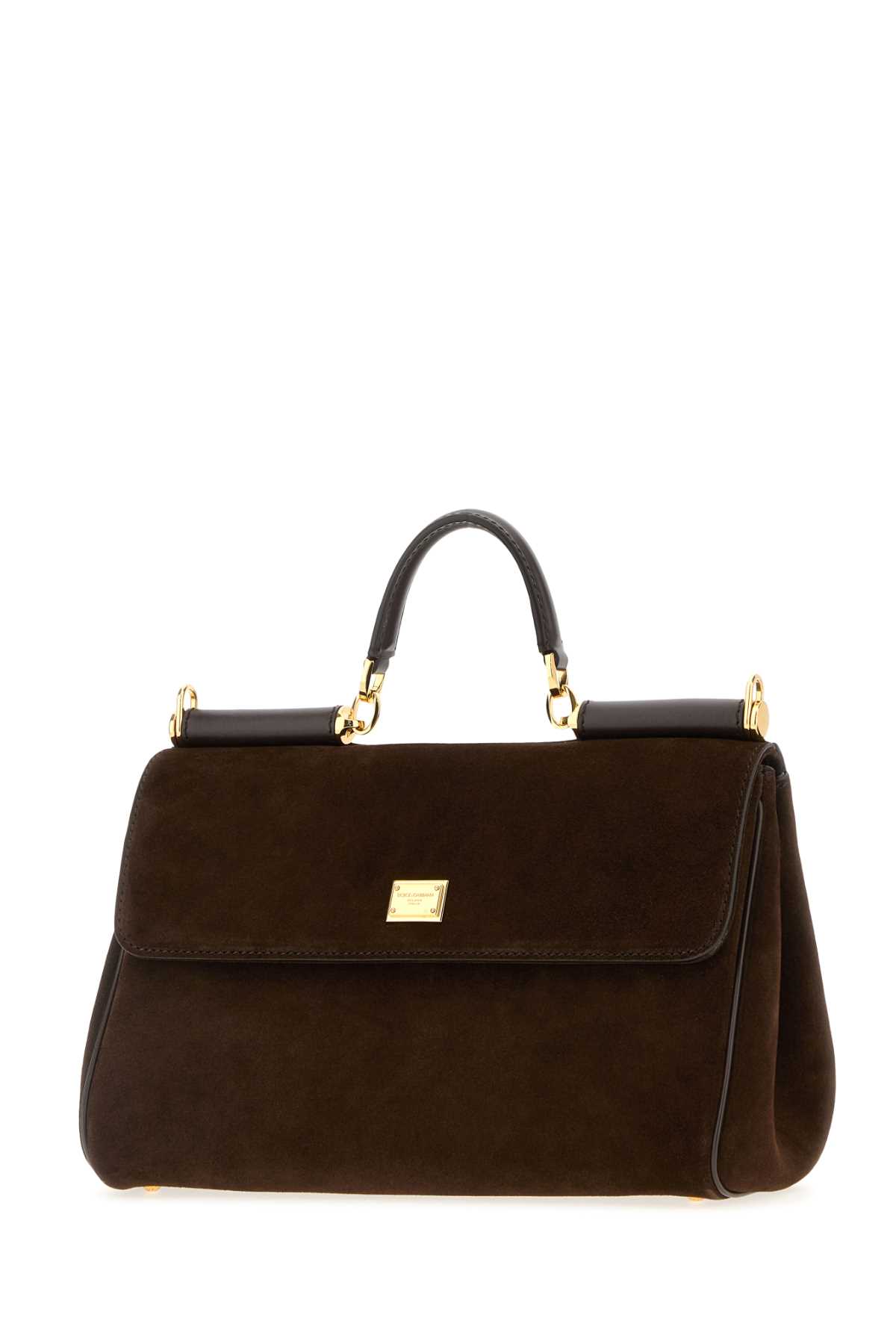 Dolce & Gabbana Brown Suede My Sicily Handbag In Brown