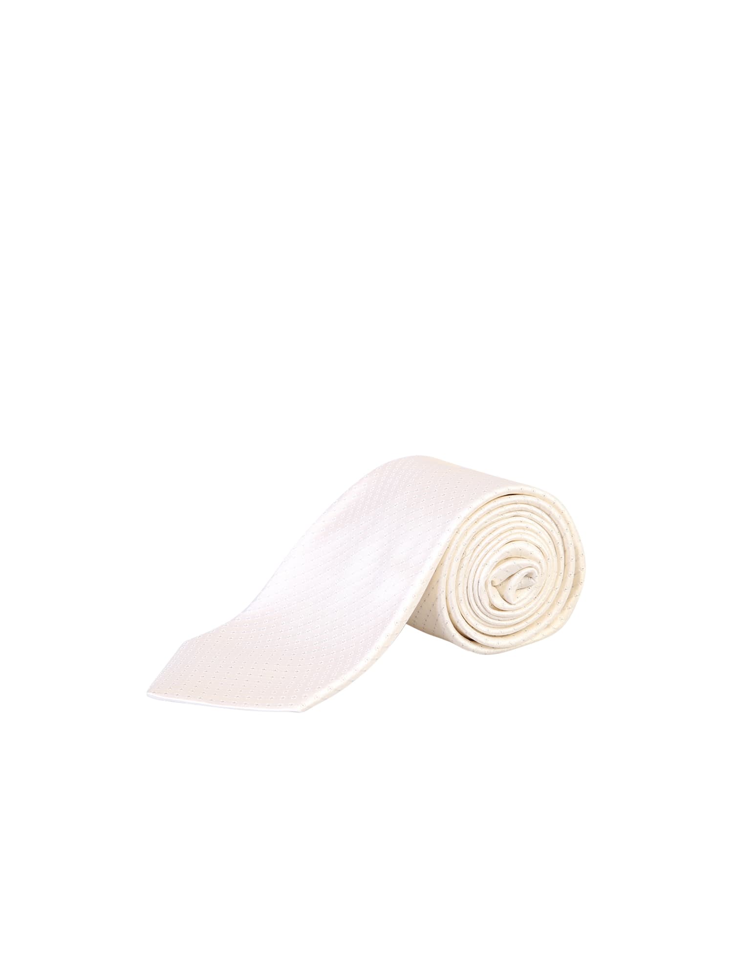 Shop Kiton Striped Tie In White