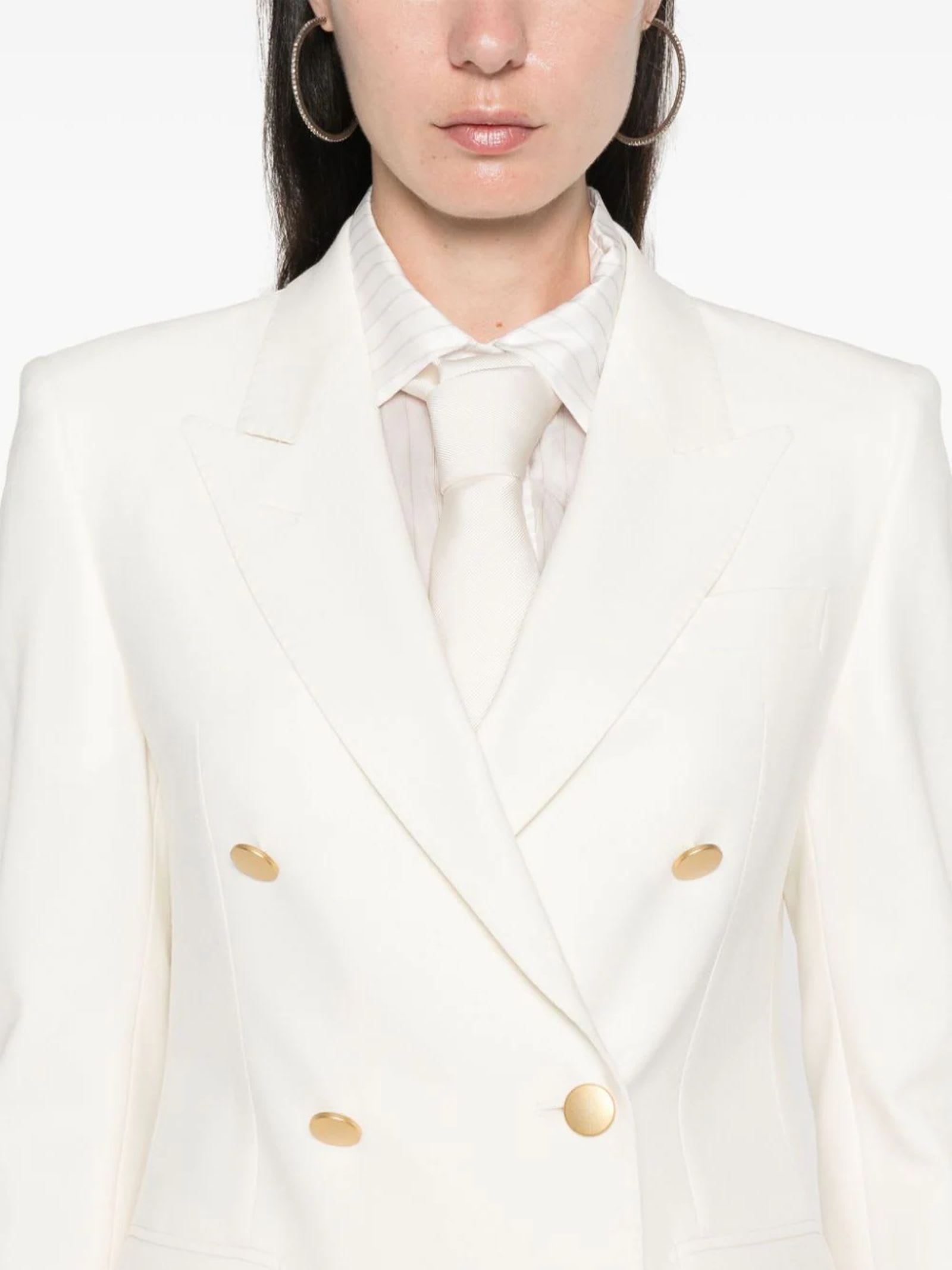 Shop Tagliatore White Parigi Suit