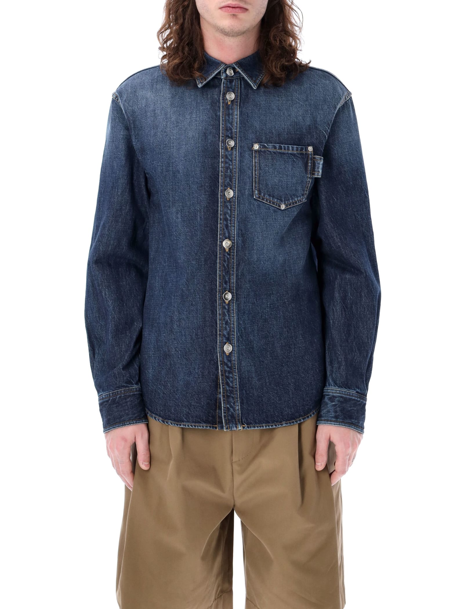 BOTTEGA VENETA DENIM CASUAL SHIRT