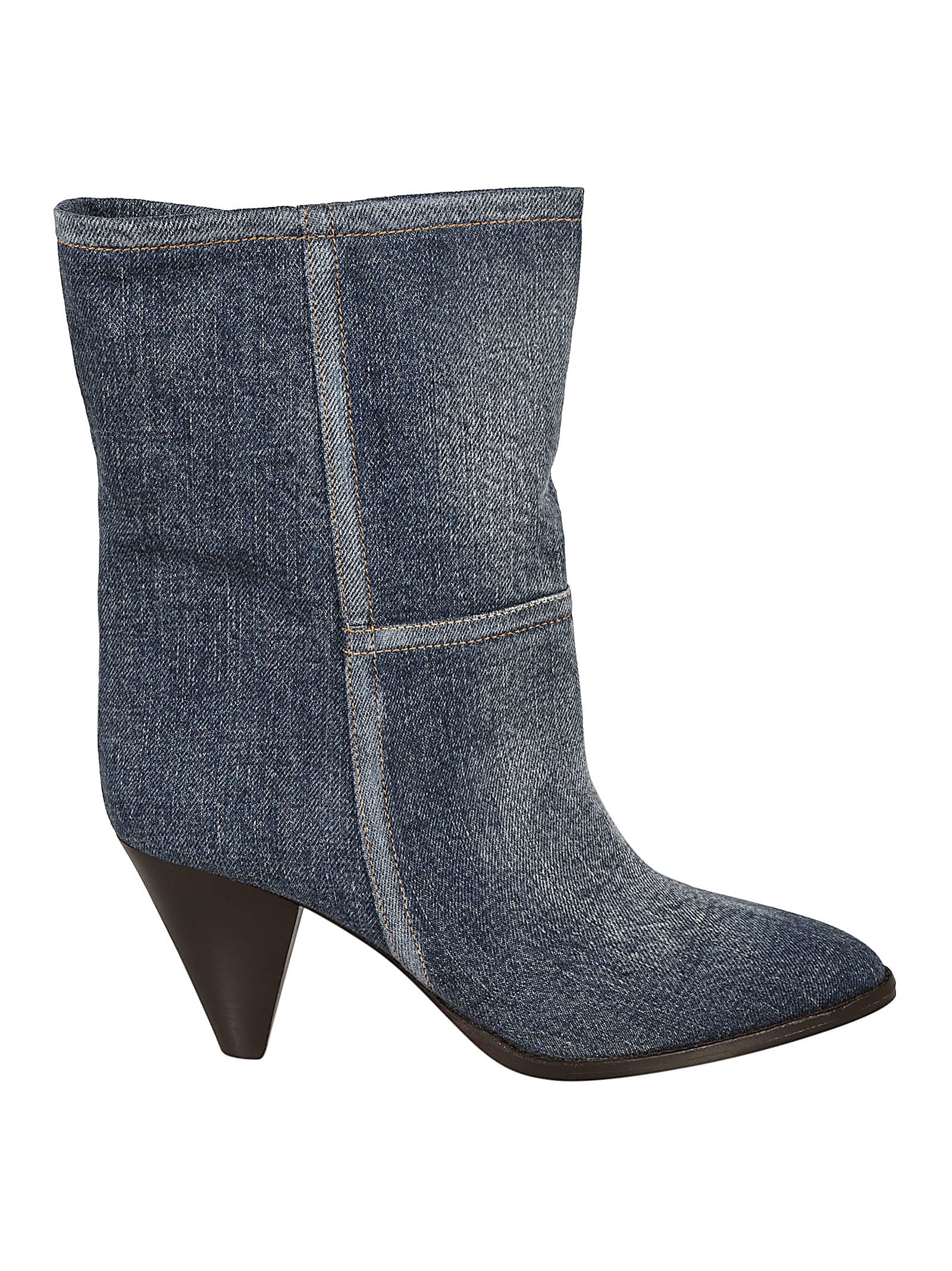 Shop Isabel Marant Rouxa Boots In Washed Black