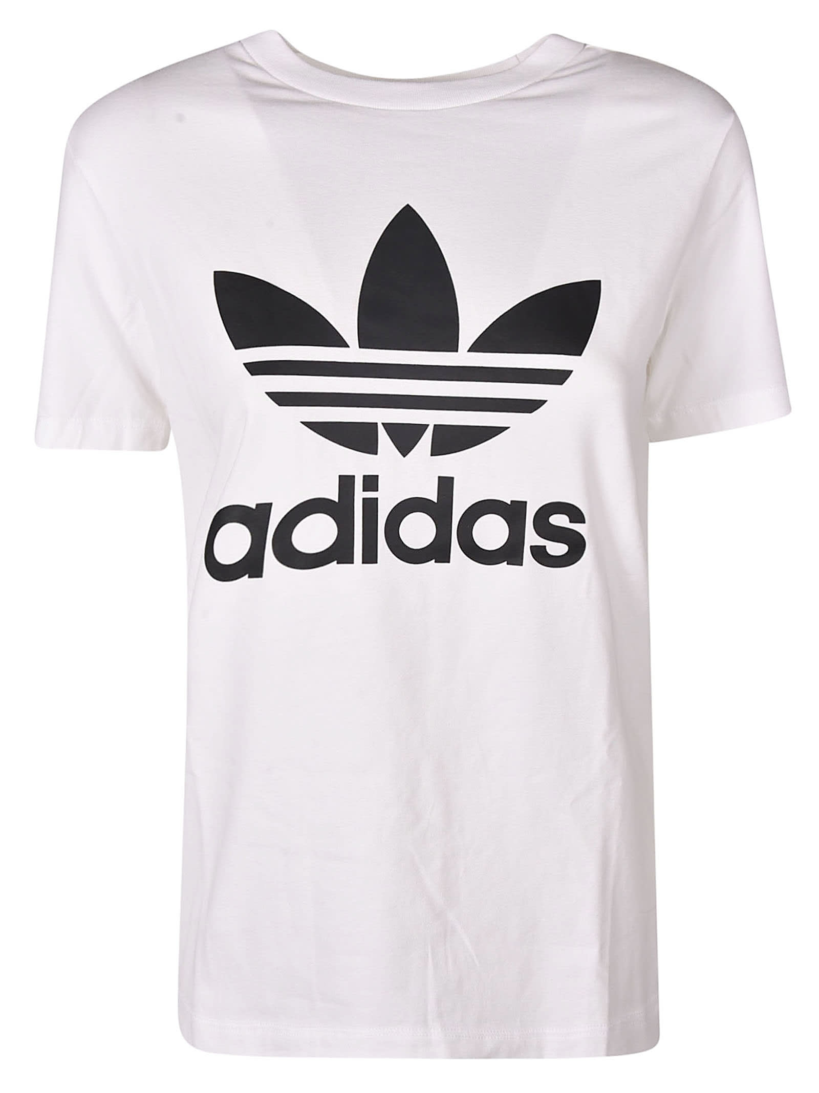 Adidas Adidas Logo Print T-shirt - White/Black - 10871499 | italist