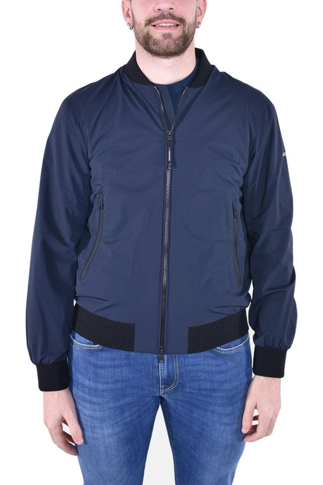 Matte-finish Bomber Jacket
