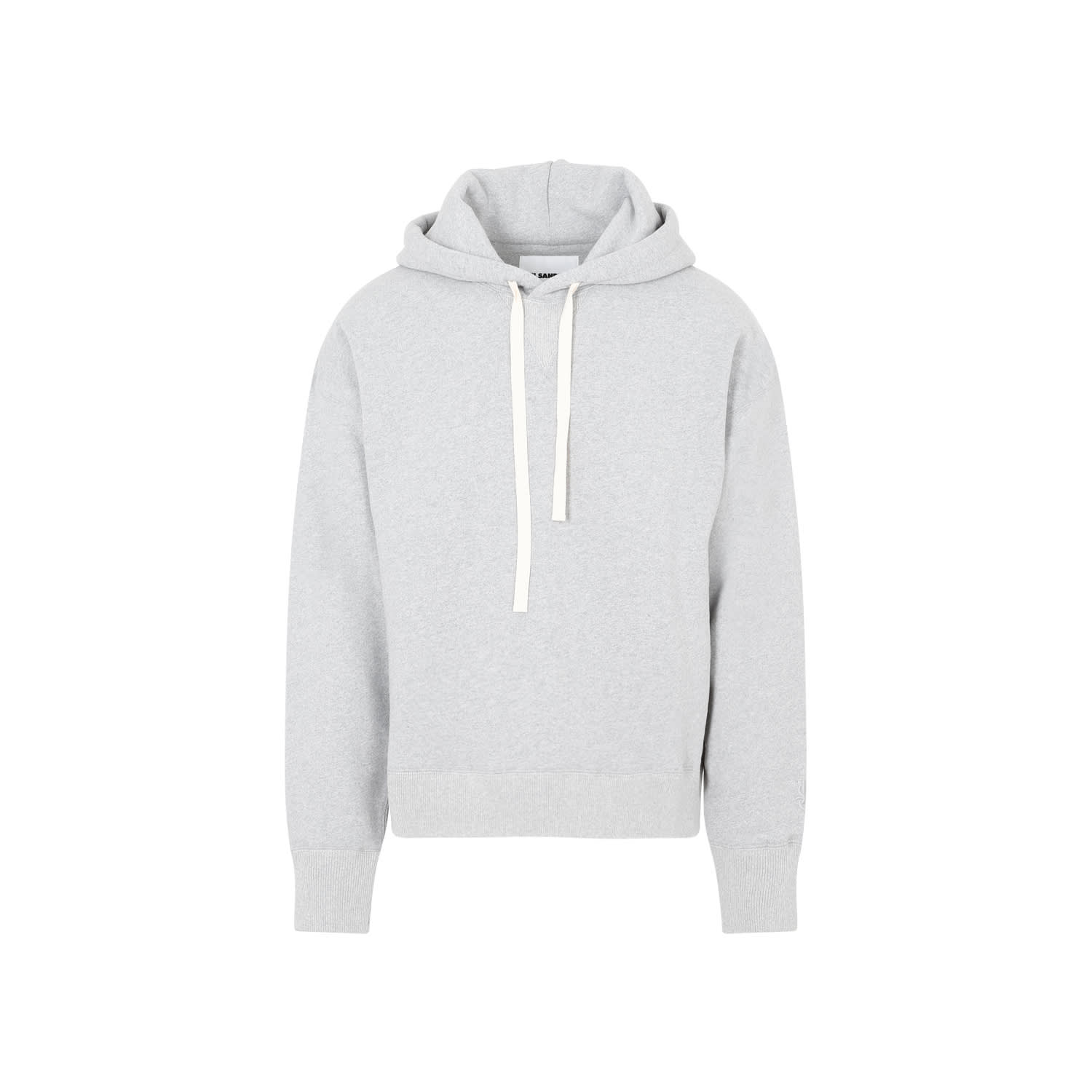 Shop Jil Sander Cotton Hoodie In Powder Green