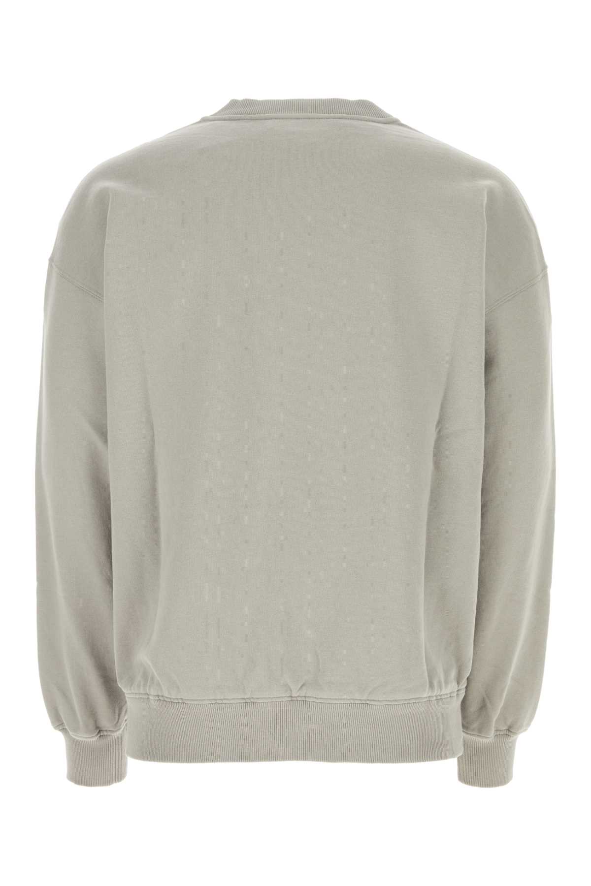 Shop Dolce & Gabbana Light Grey Cotton Sweatshirt