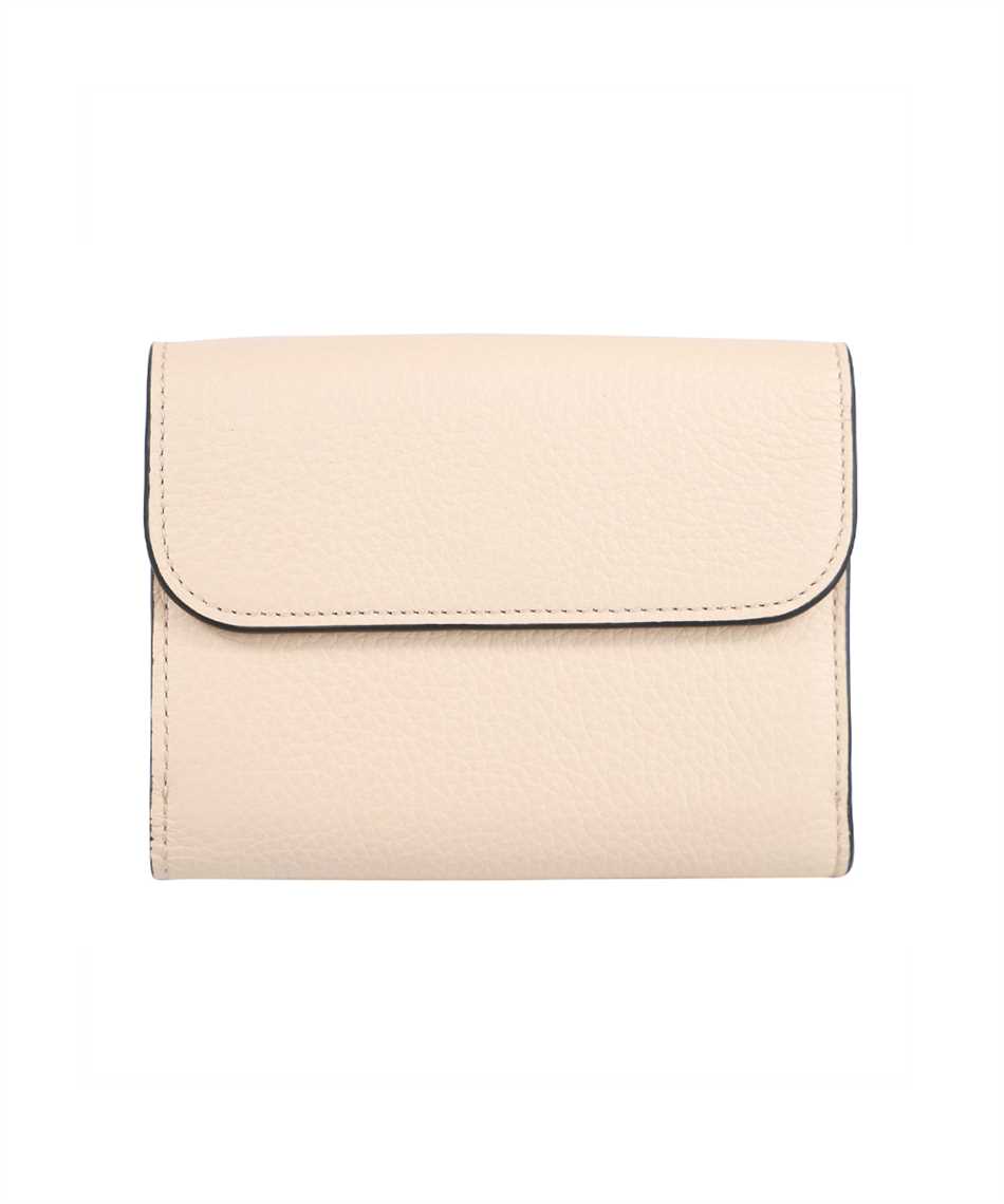 Shop Chloé Leather Wallet In Pale Pink