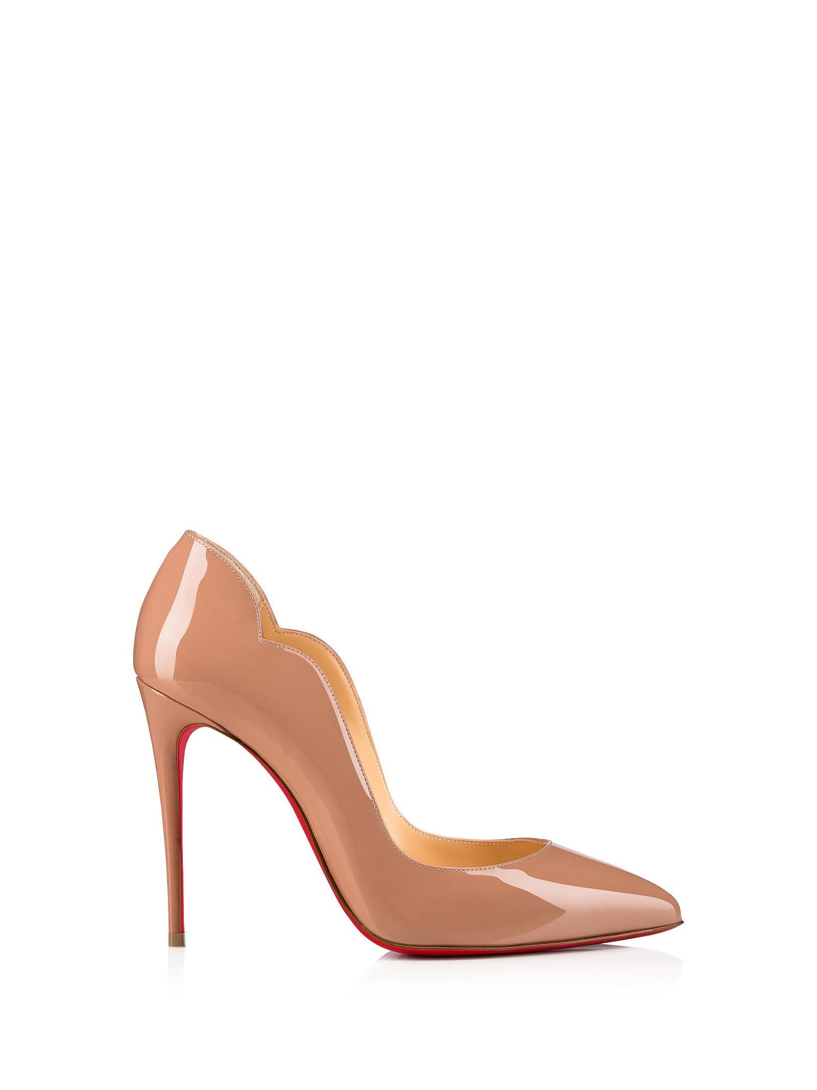 Christian Louboutin Hot Chick Pumps In Nude Patent Calf