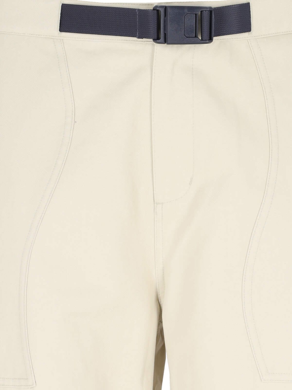Shop Dime Belt Detail Pants In Beige