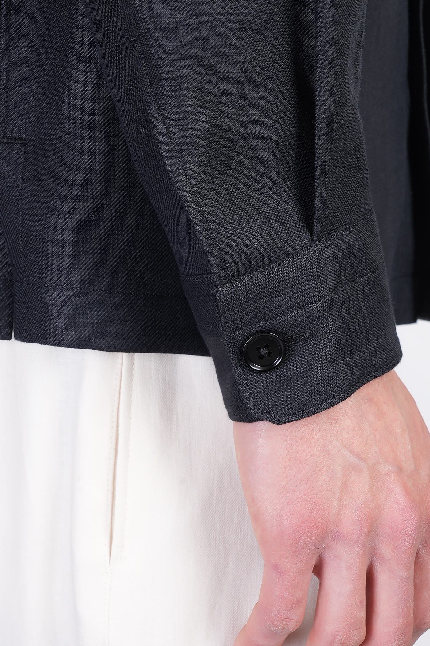 Shop Zegna Shirt In Black Linen