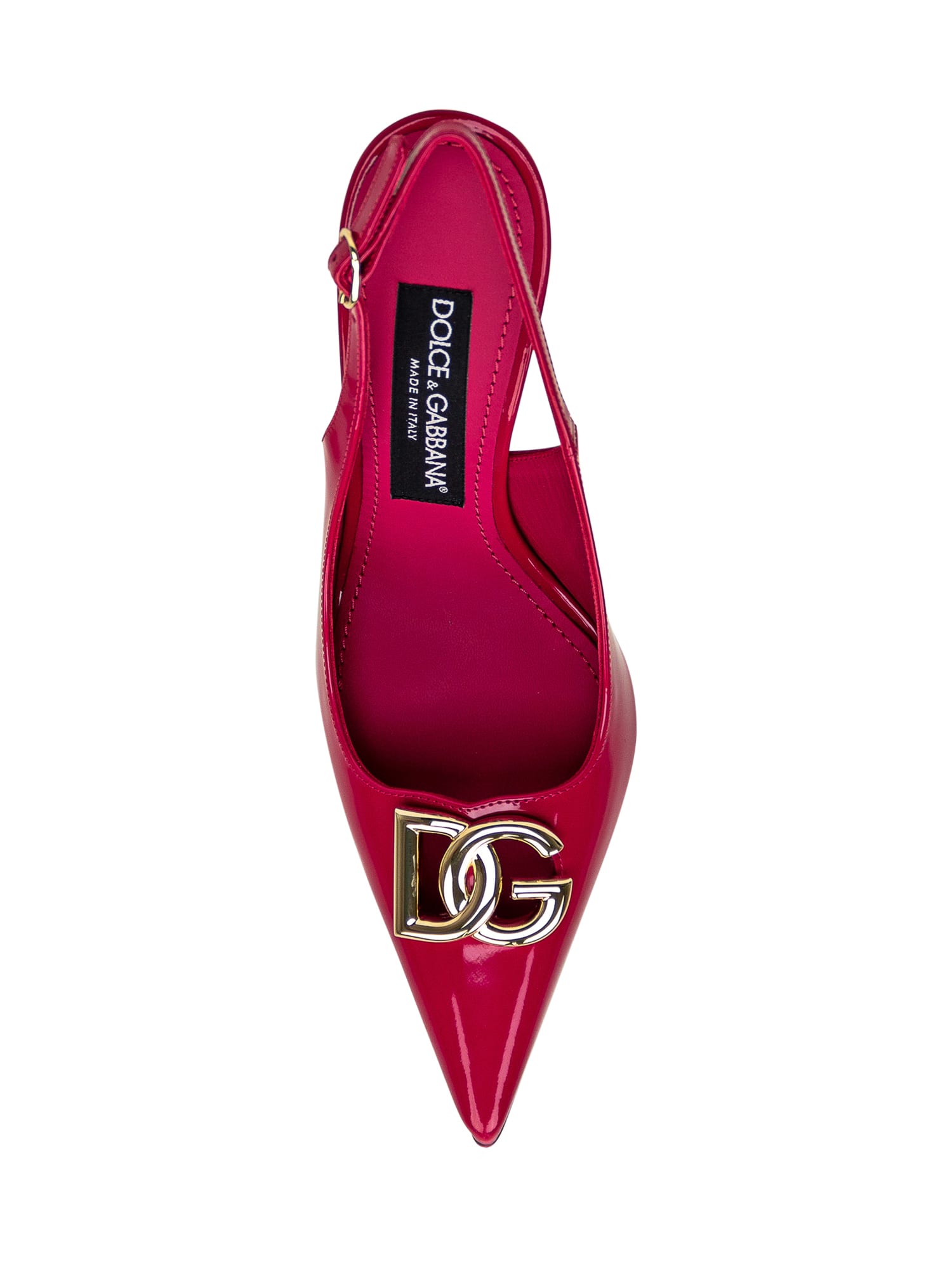 Shop Dolce & Gabbana Sling Back Pump In Ciclamino