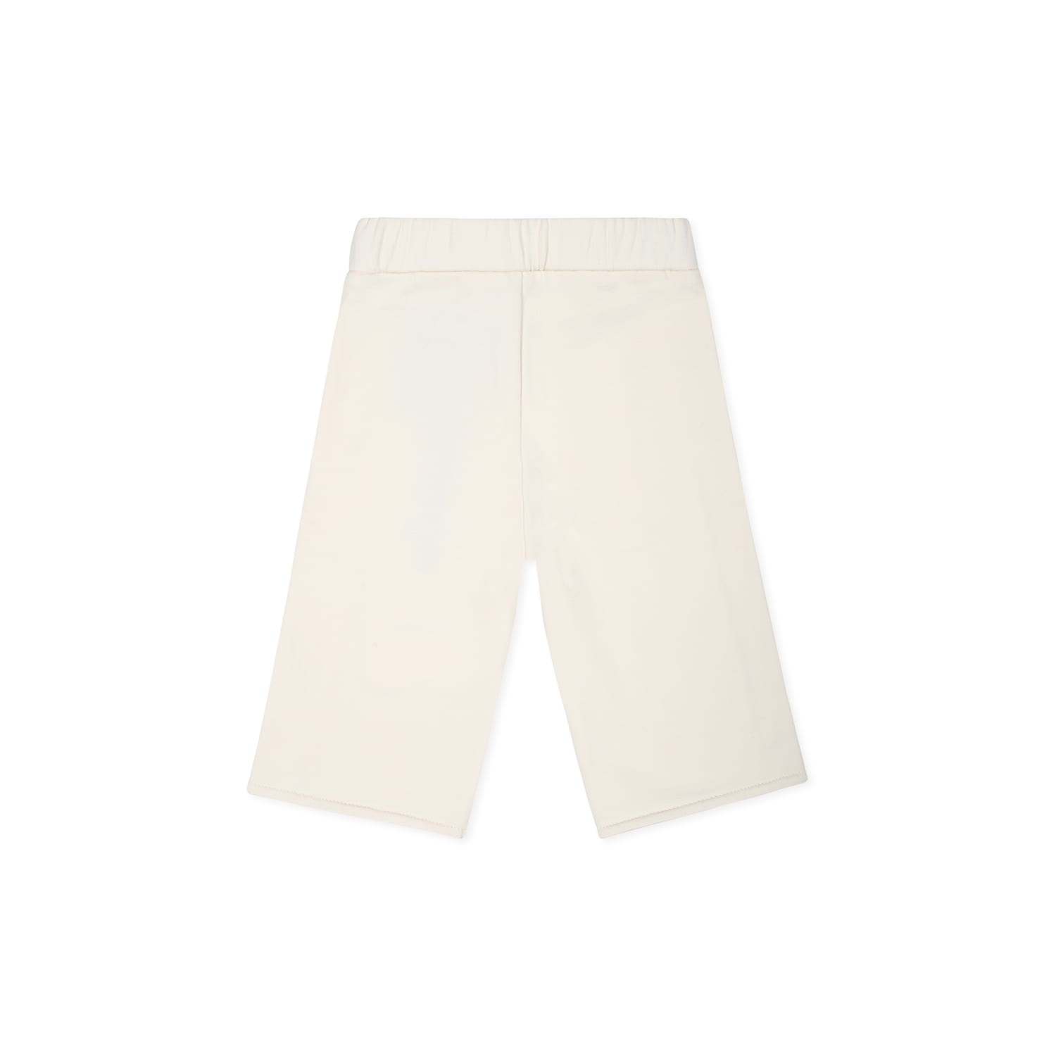 Moncler Ivory Pants For Baby Girl With Logo Patch In Ivory