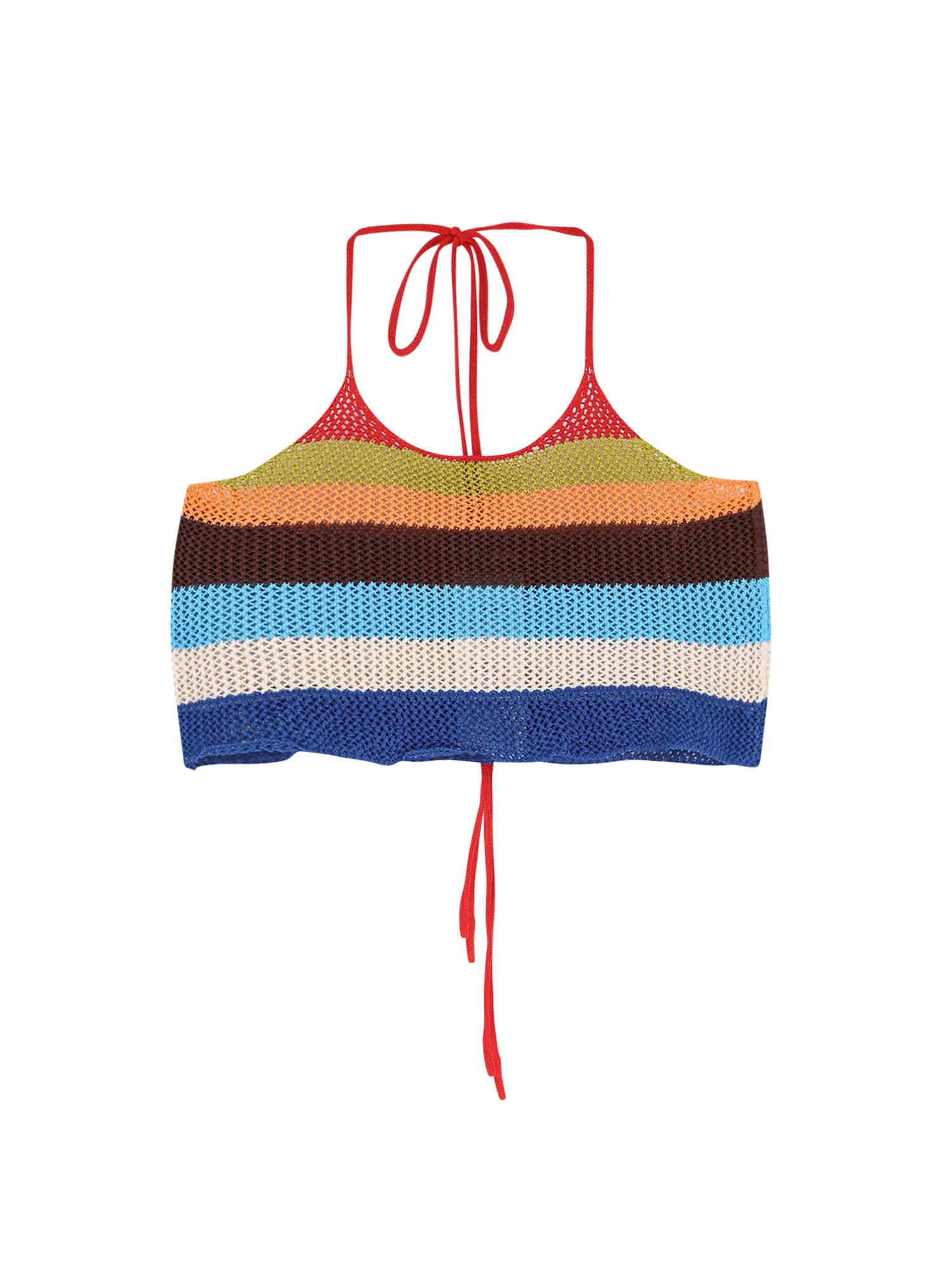 Dsquared2 Summer Lovers Halterneck Cropped Knit Top