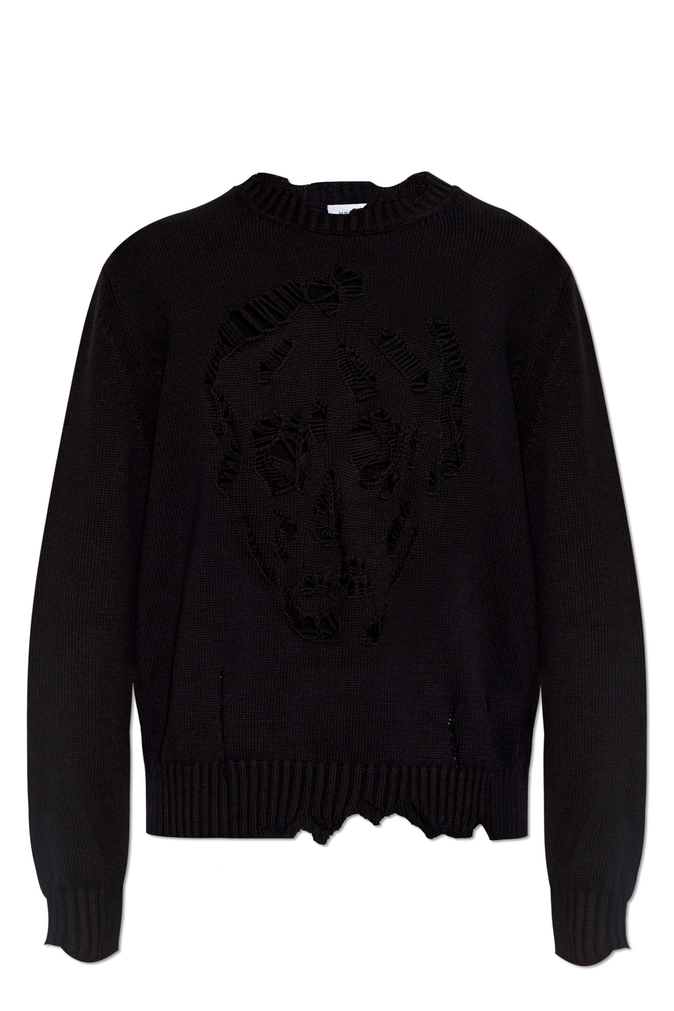 Shop Alexander Mcqueen Sweater With Logo In Black