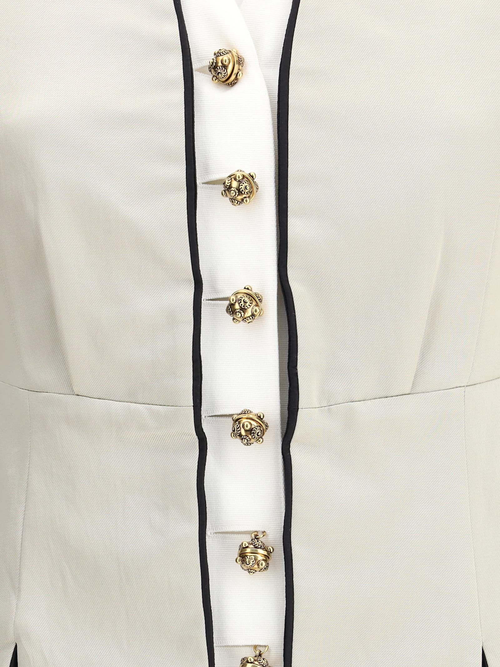 Chloé Tailored Silk Jacket In Metallic