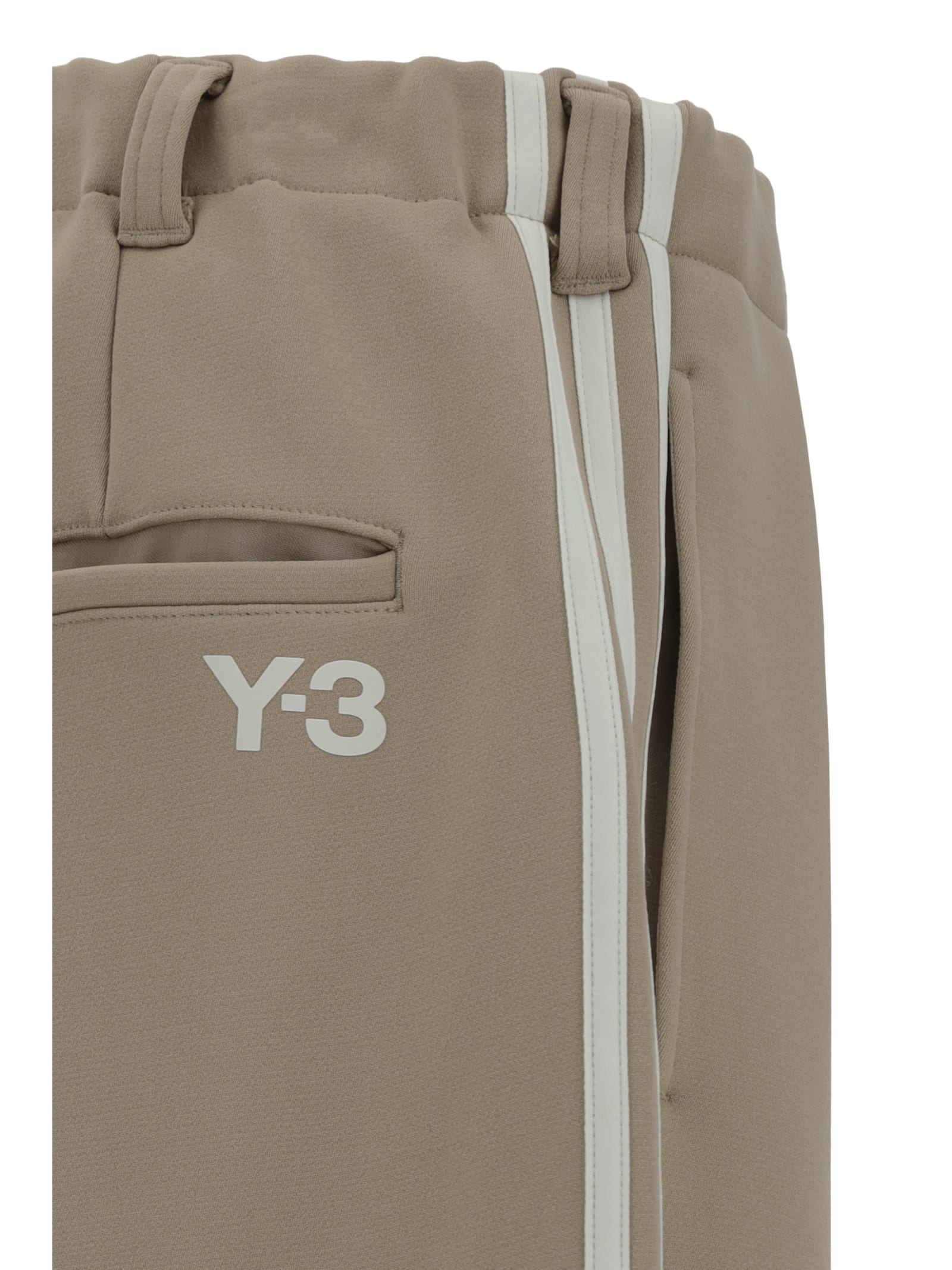 Shop Y-3 Track Sweatpants In Trakha/owhite