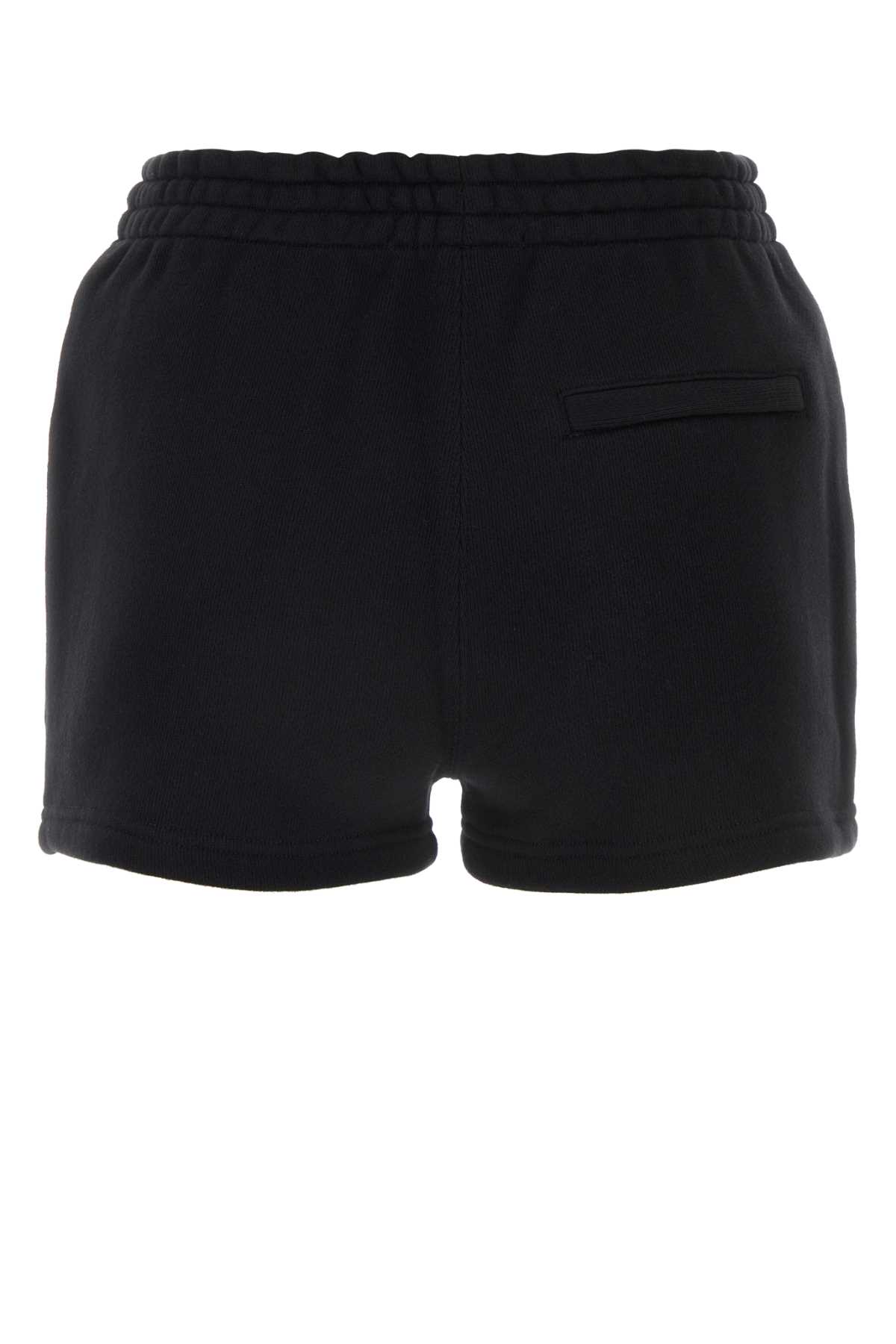 Shop Alexander Wang T Black Cotton Shorts