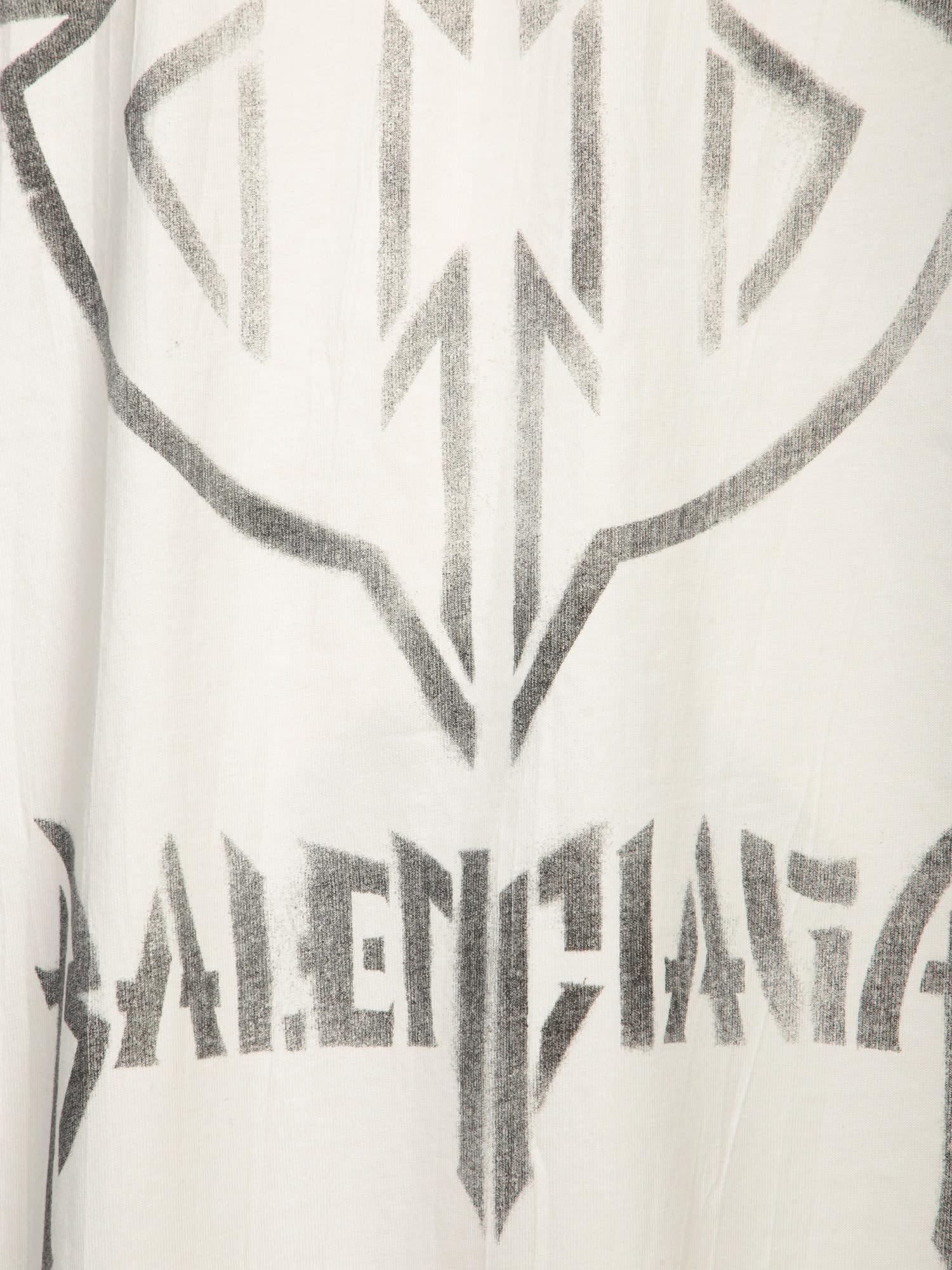 Shop Balenciaga Metal Bb Stencil Vintage Black T-shirt