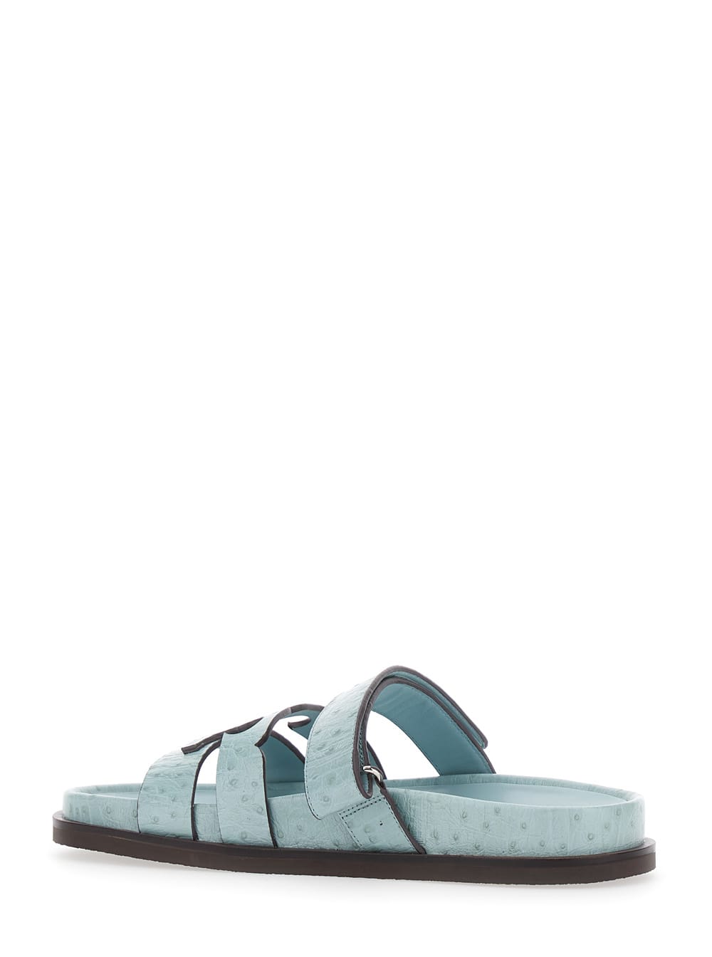 Tory Burch 'ines' Blue Sandals With Patch Logo On The Front In Blu