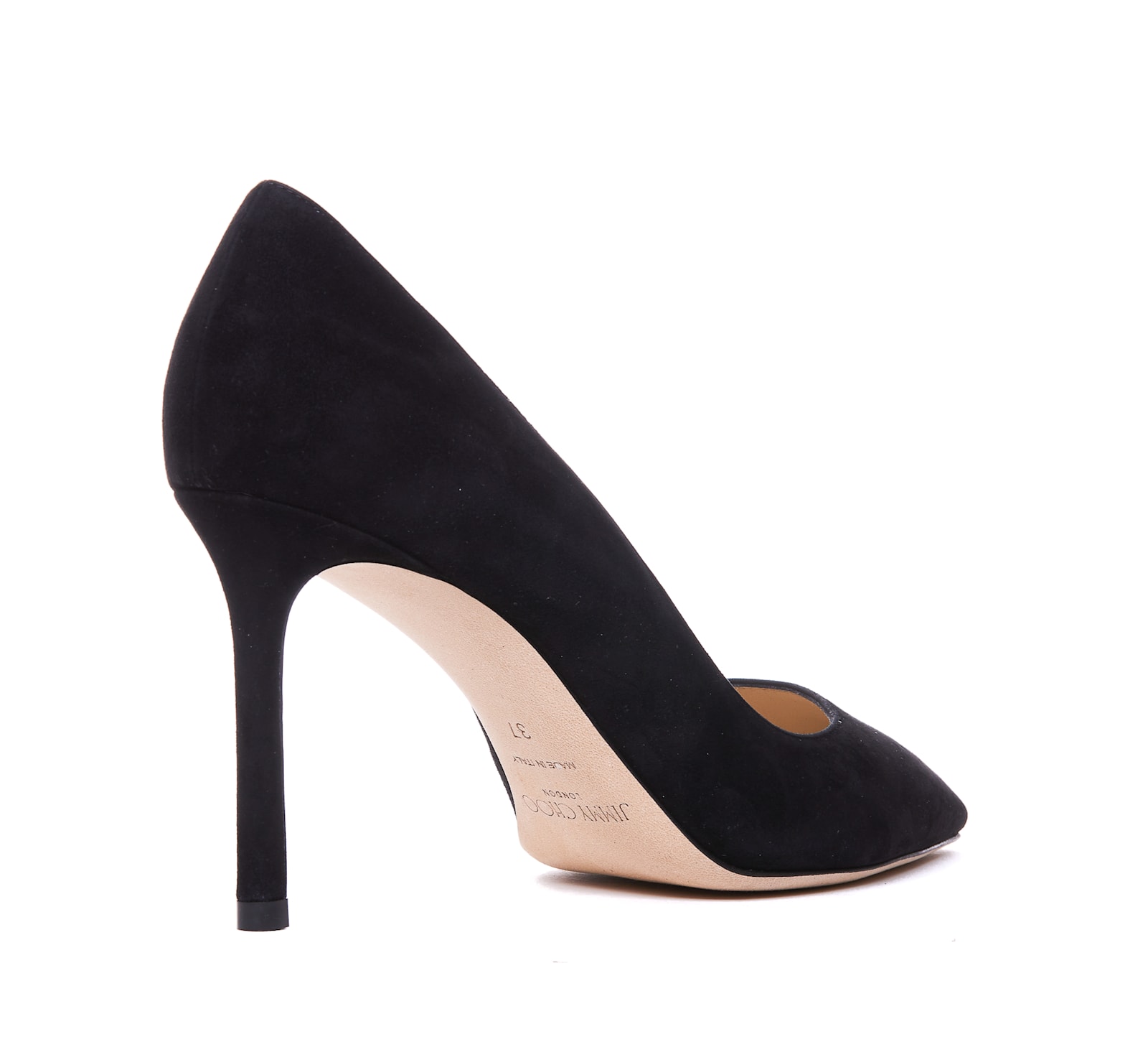 Jimmy Choo Romy 85 Spitze Pumps Aus Schwarzem Leder Mit Eidechsen-print In Black