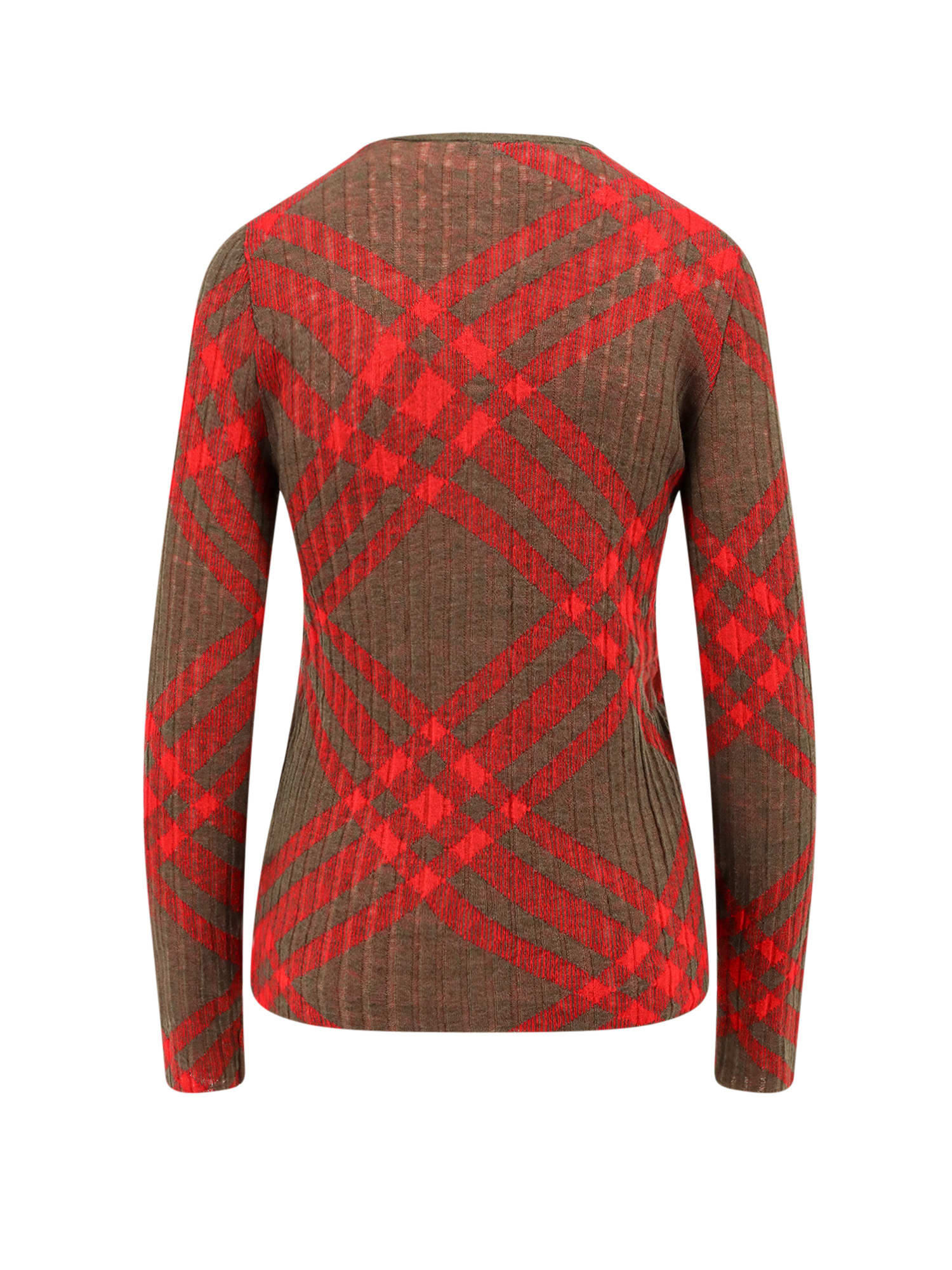 Shop Burberry Cardigan In Red