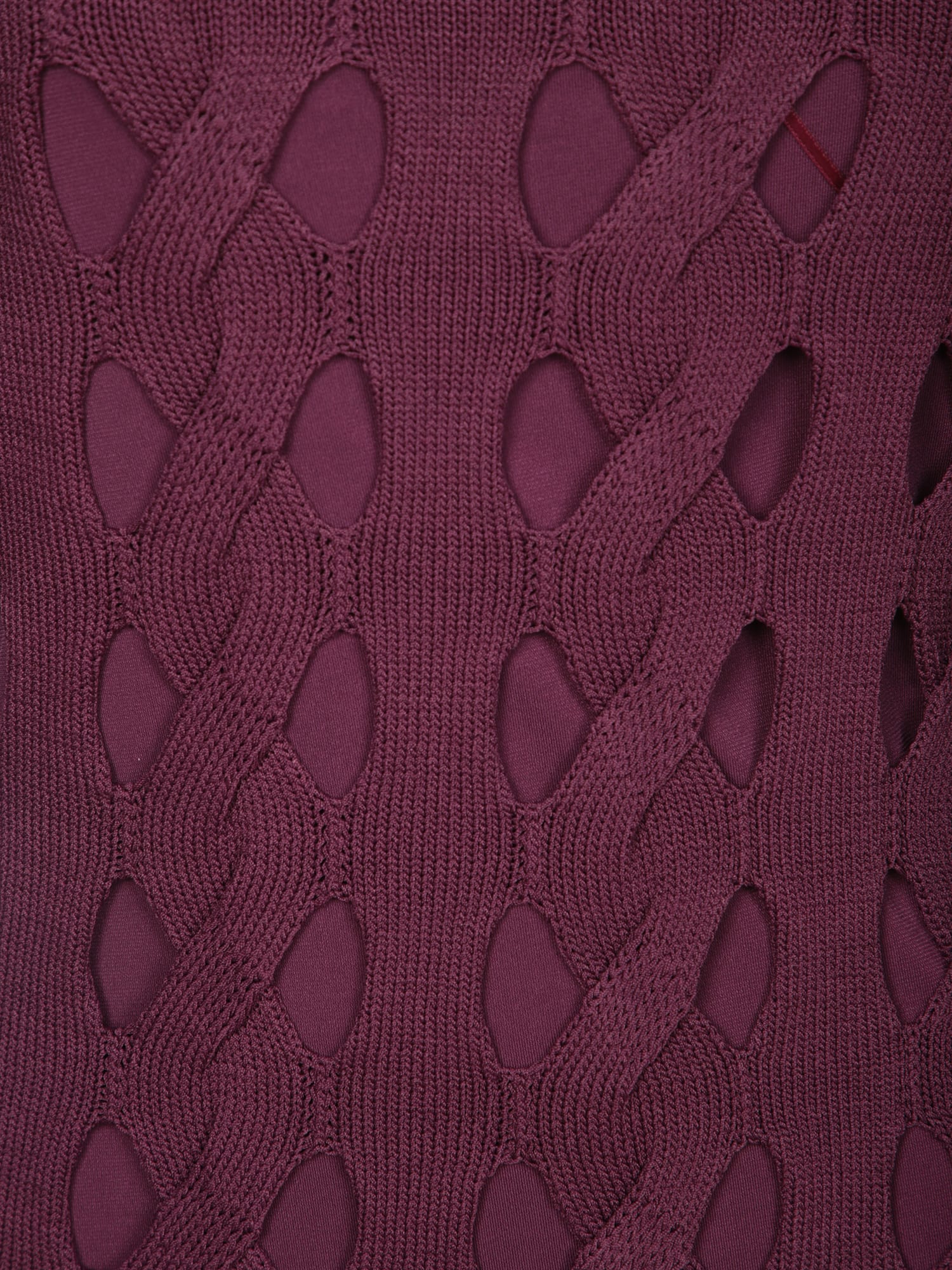 Pinko Perforated Knit Midi Dress