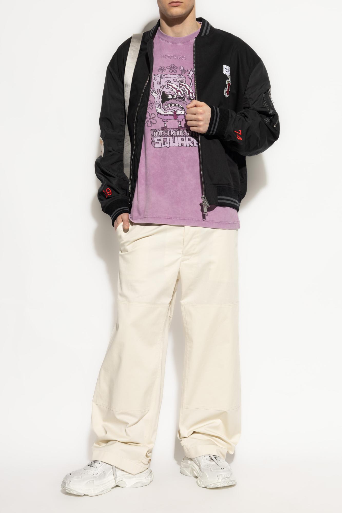 Iceberg Patch-detailed Zipped Bomber Jacket