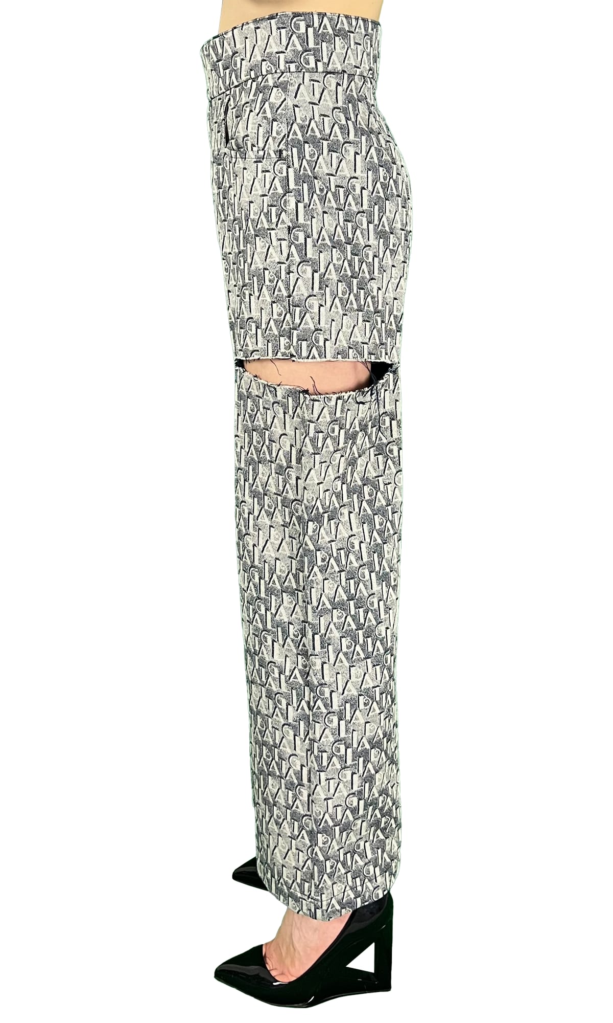 SARA BATTAGLIA CUTTED PANTS