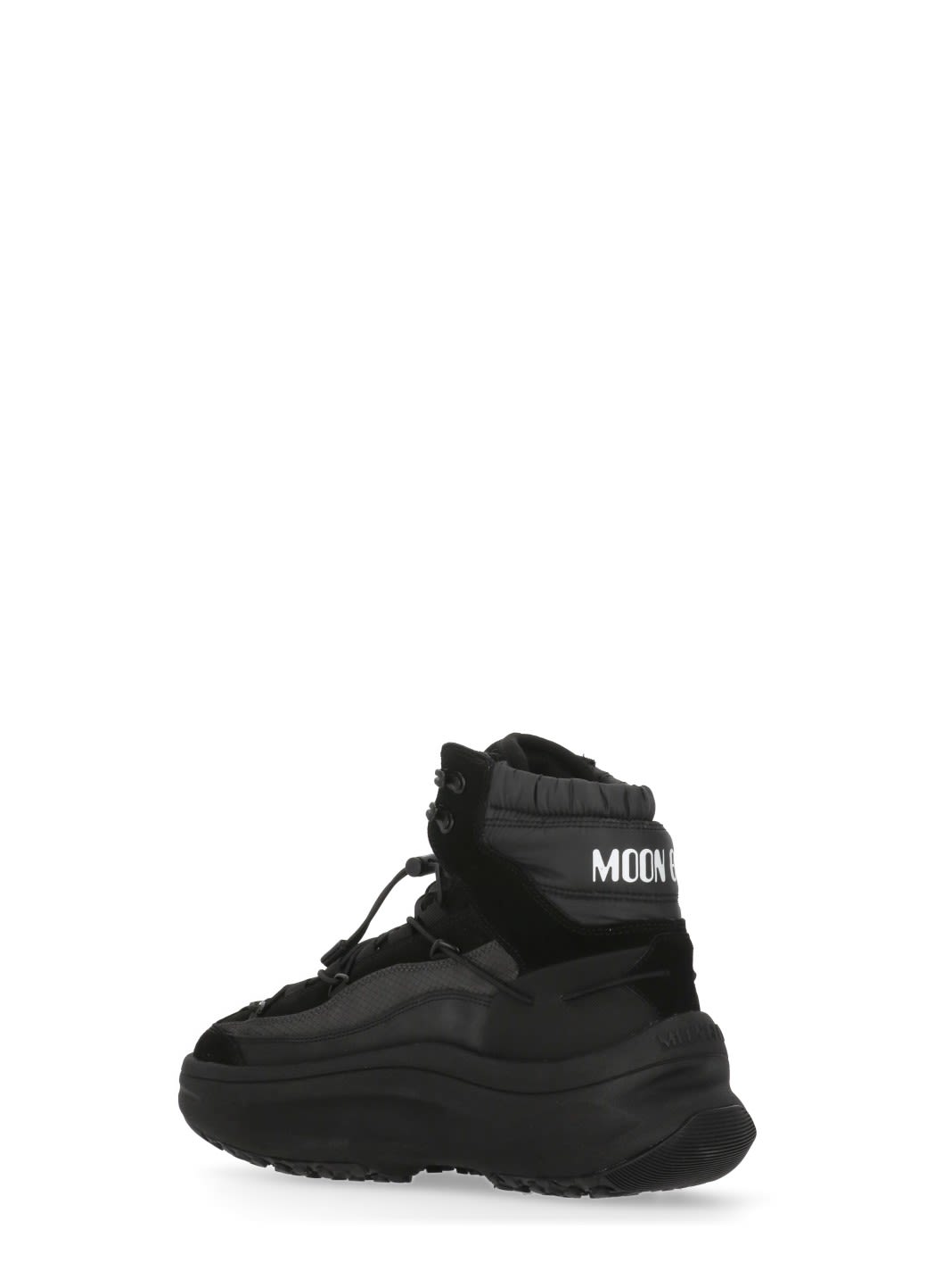Moon Boot Black Moon247 Xlace Mid Sneakers In Black