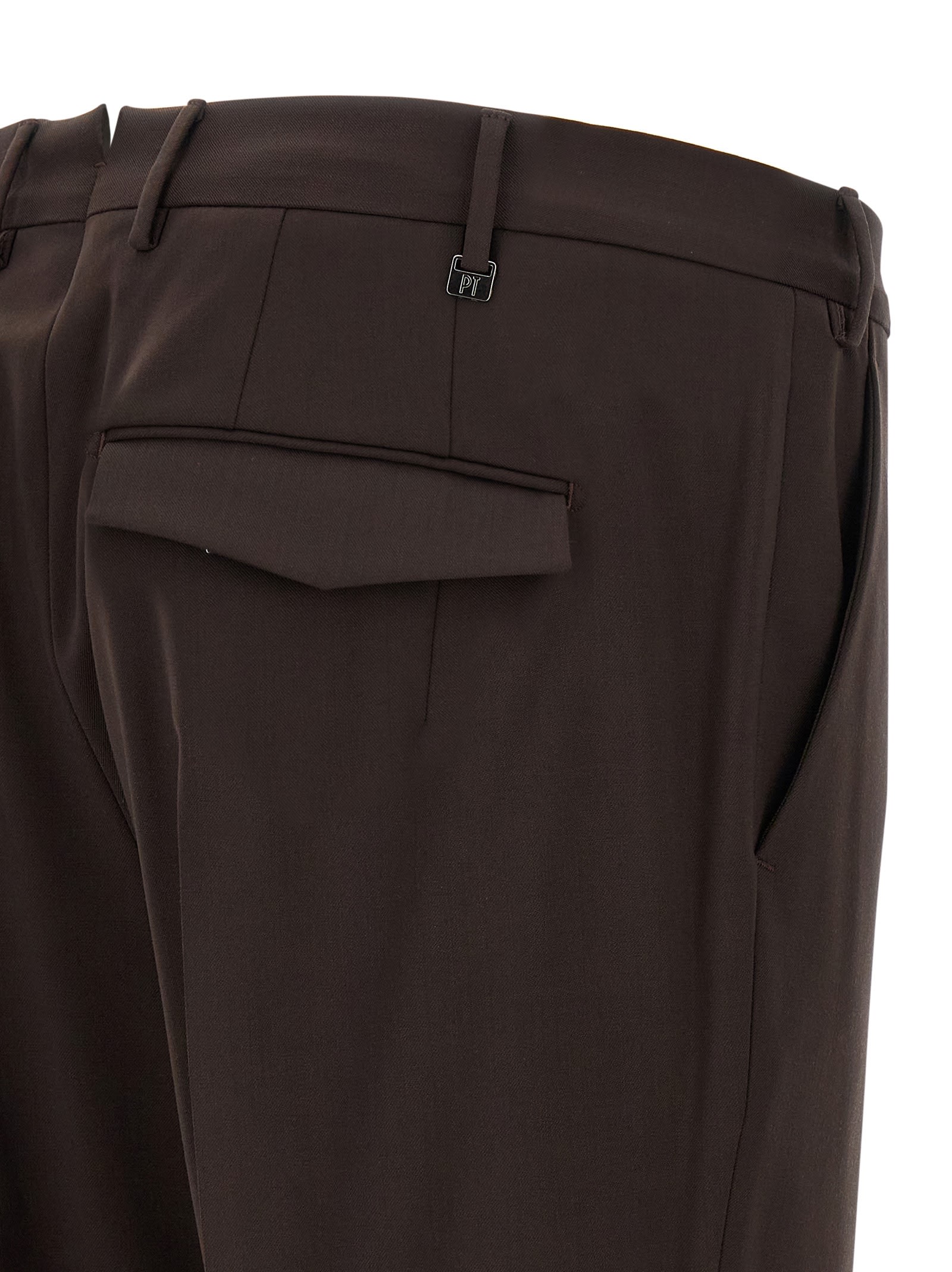 Pt Torino Tailored Trousers In Black