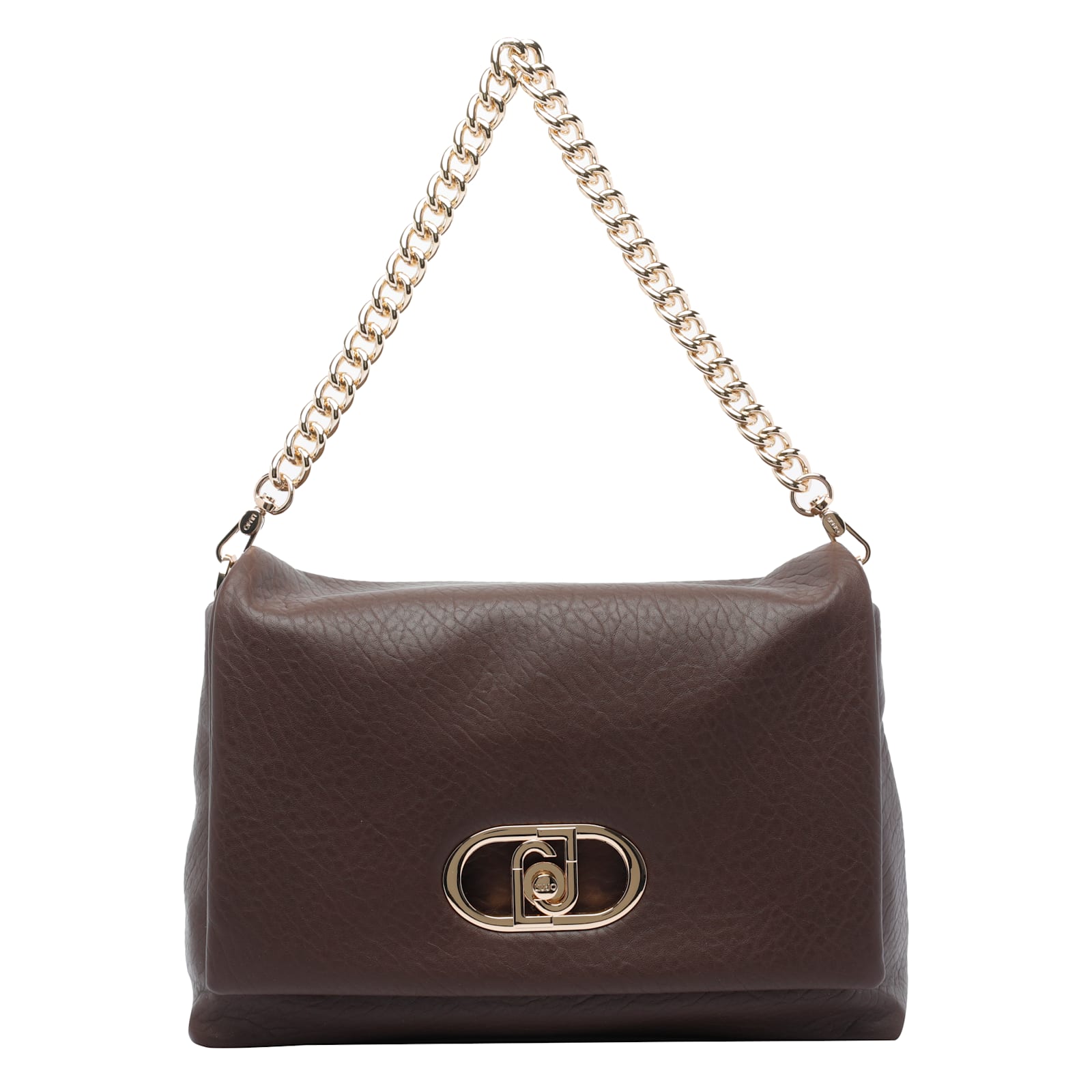 Liu •jo Versatile Crossbody Bag Chain Strap In Brown