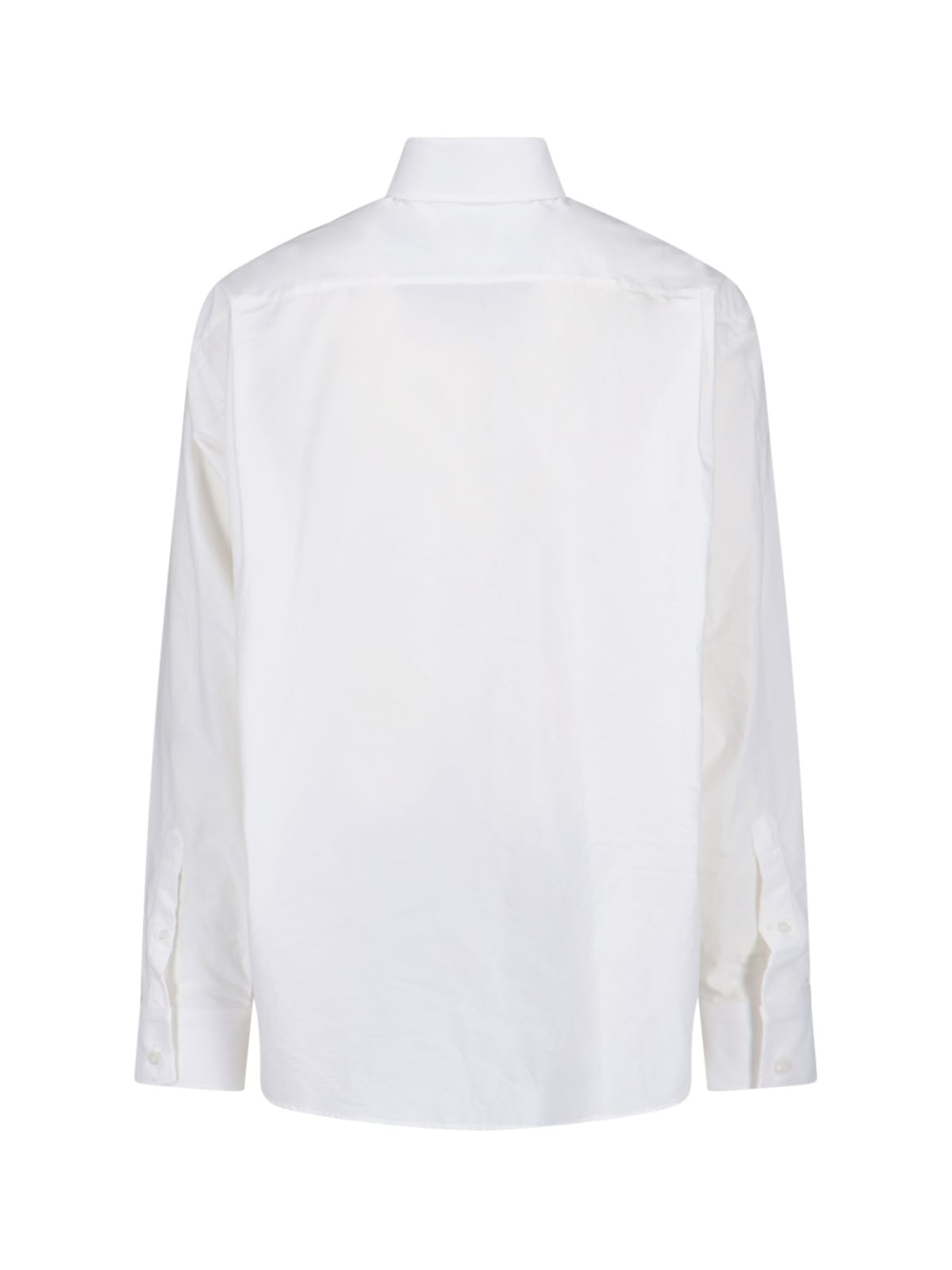 Balenciaga Relaxed Fit Shirt Button-down Collar In White
