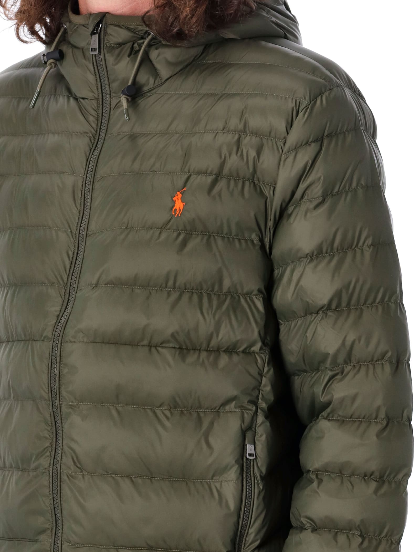 Shop Ralph Lauren 4 Season Hooded Puffer Jacket