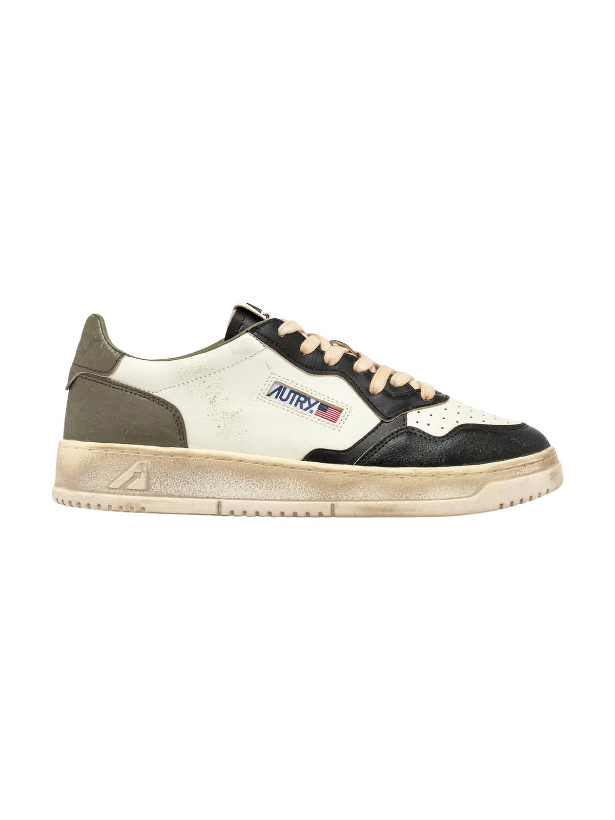 Autry Leather Medalist Low Super Vintage Sneakers In Multi