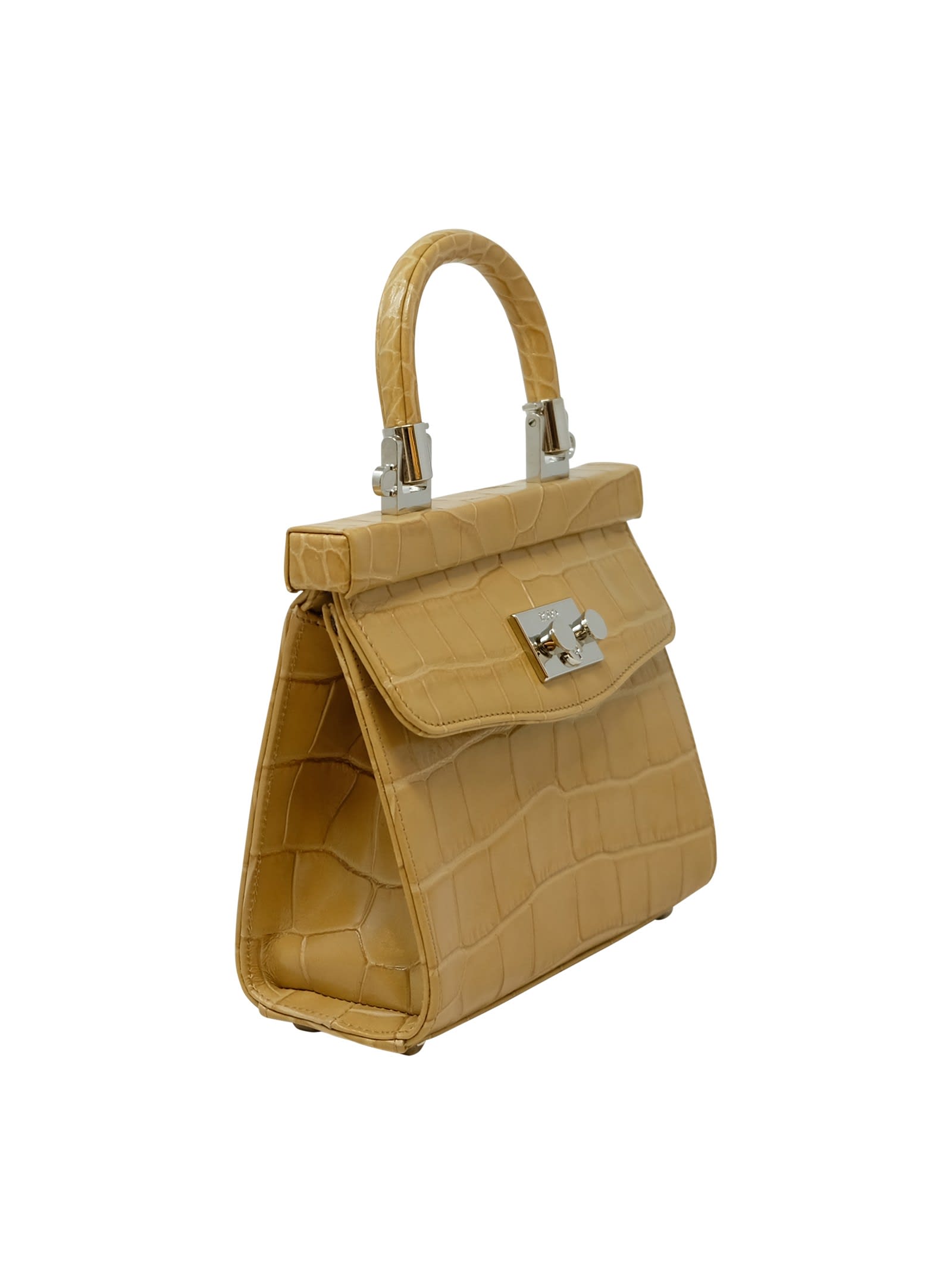 Shop Rodo Sahara Croco Leather Paris Handbag