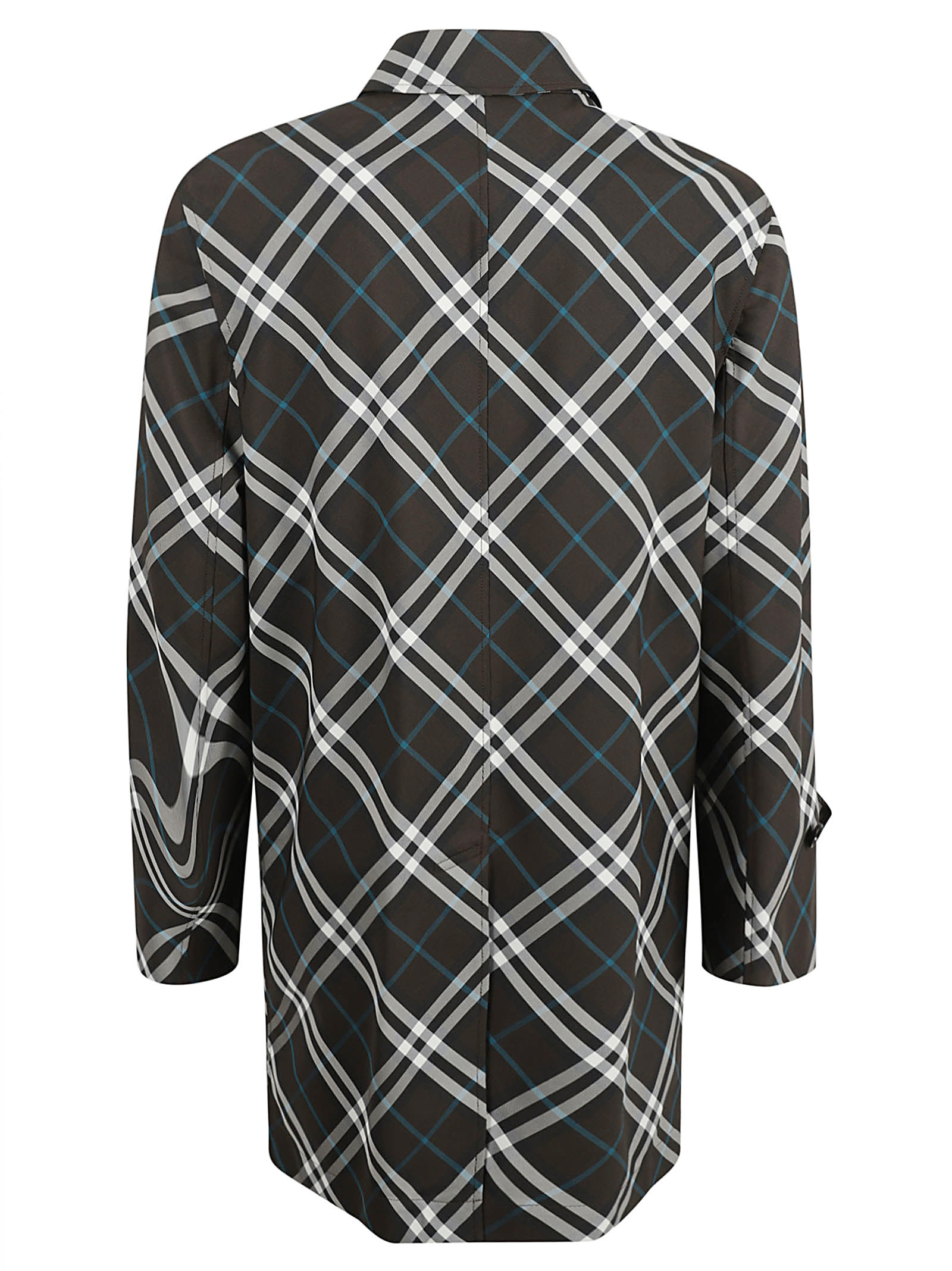 Shop Burberry Checked Raincoat In Snug Ip Check