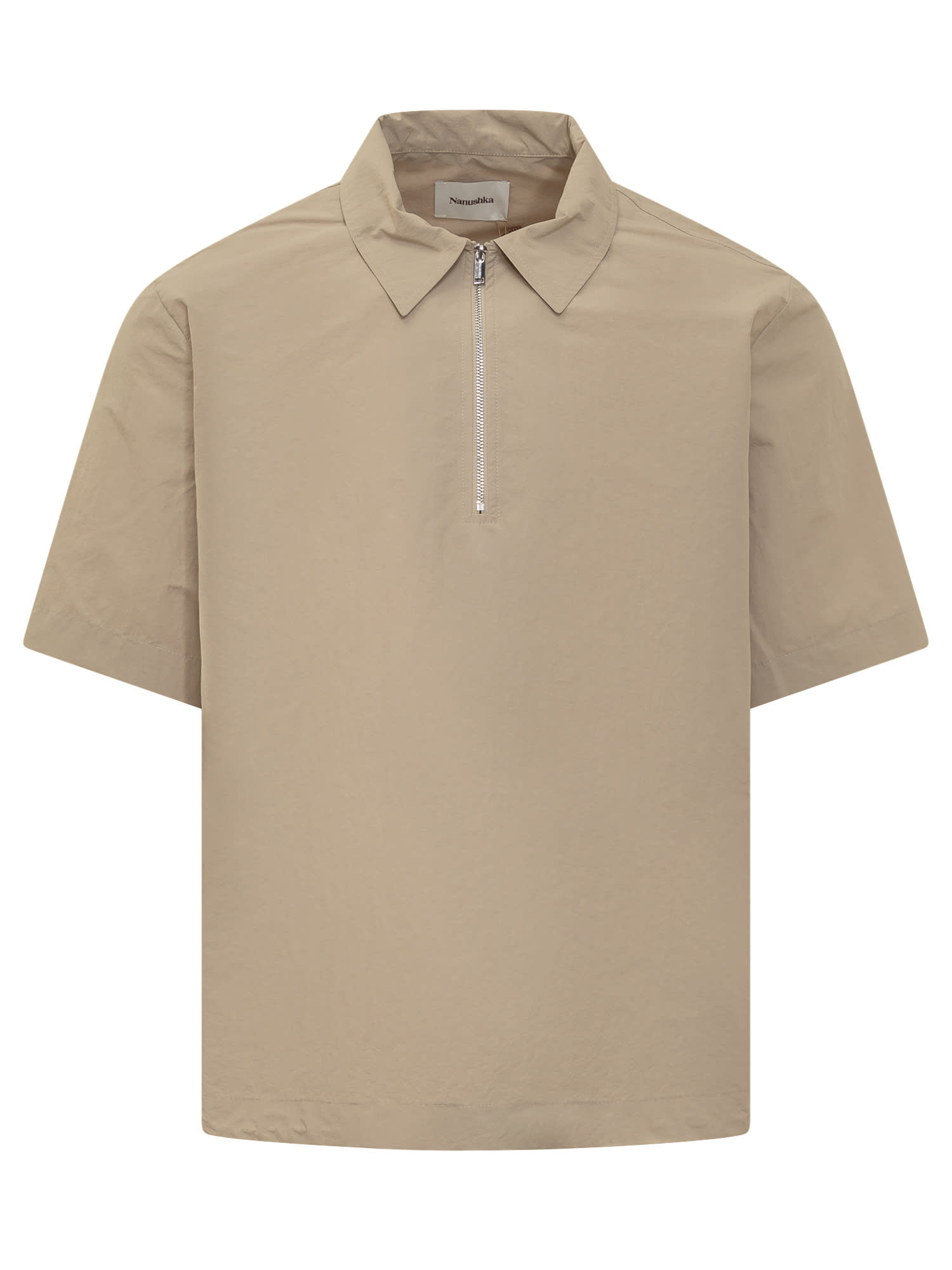 Shop Nanushka Marvin Polo In Pebble