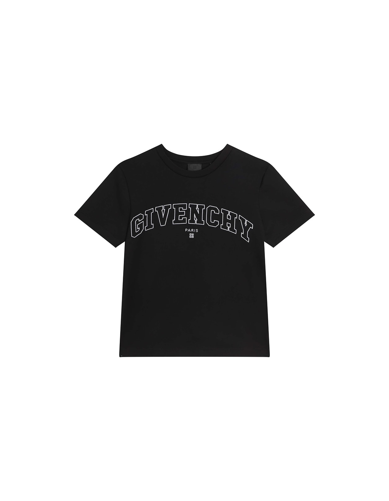 GIVENCHY BLACK T-SHIRT WITH OLD SCHOOL LOGO