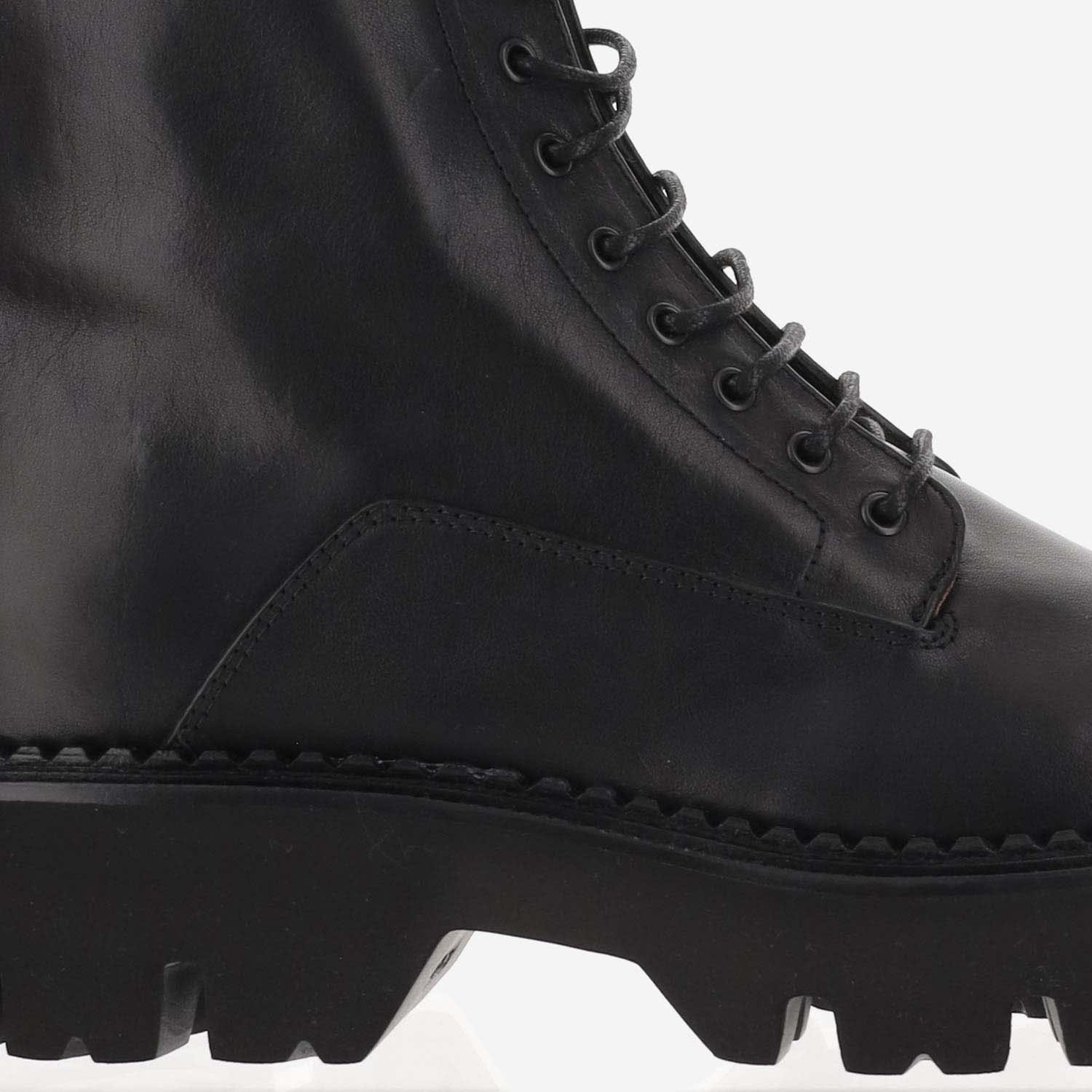 Shop Sartore Leather Boots In Black