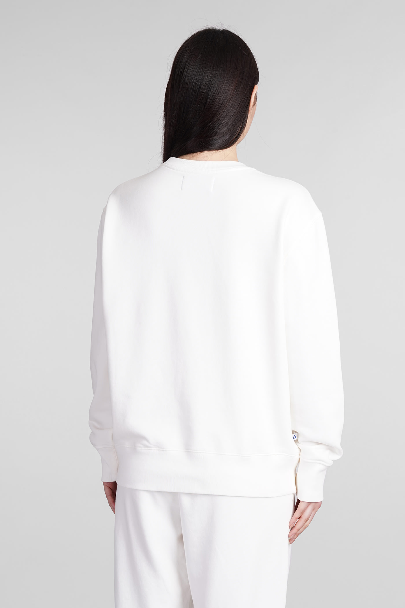 Shop Autry Sweatshirt In White Cotton