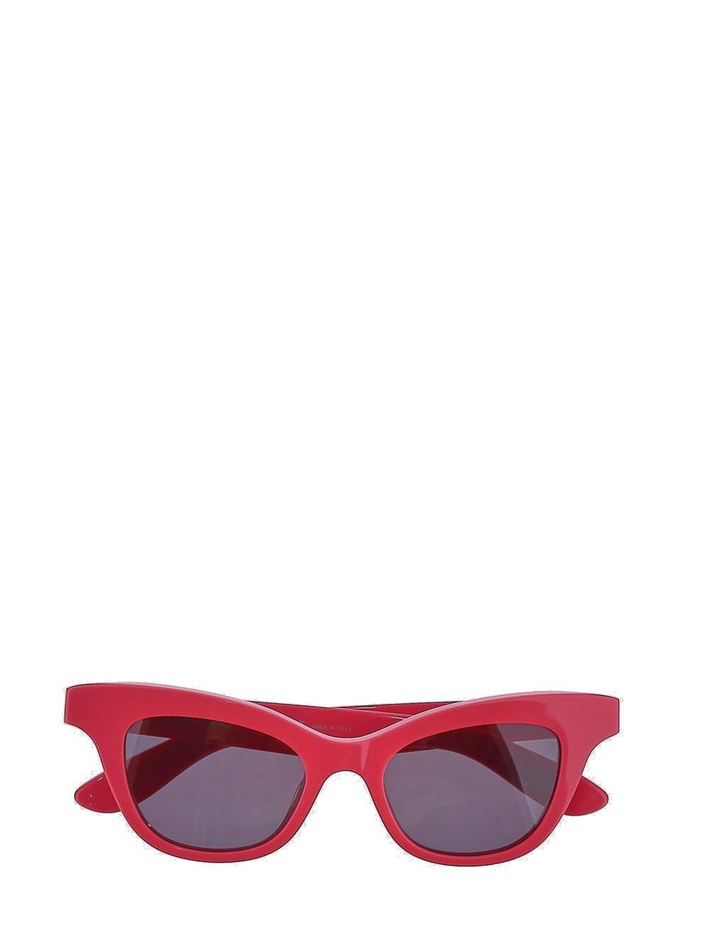Alexander Mcqueen Cat-eye Frame Sunglasses In Pink/grey