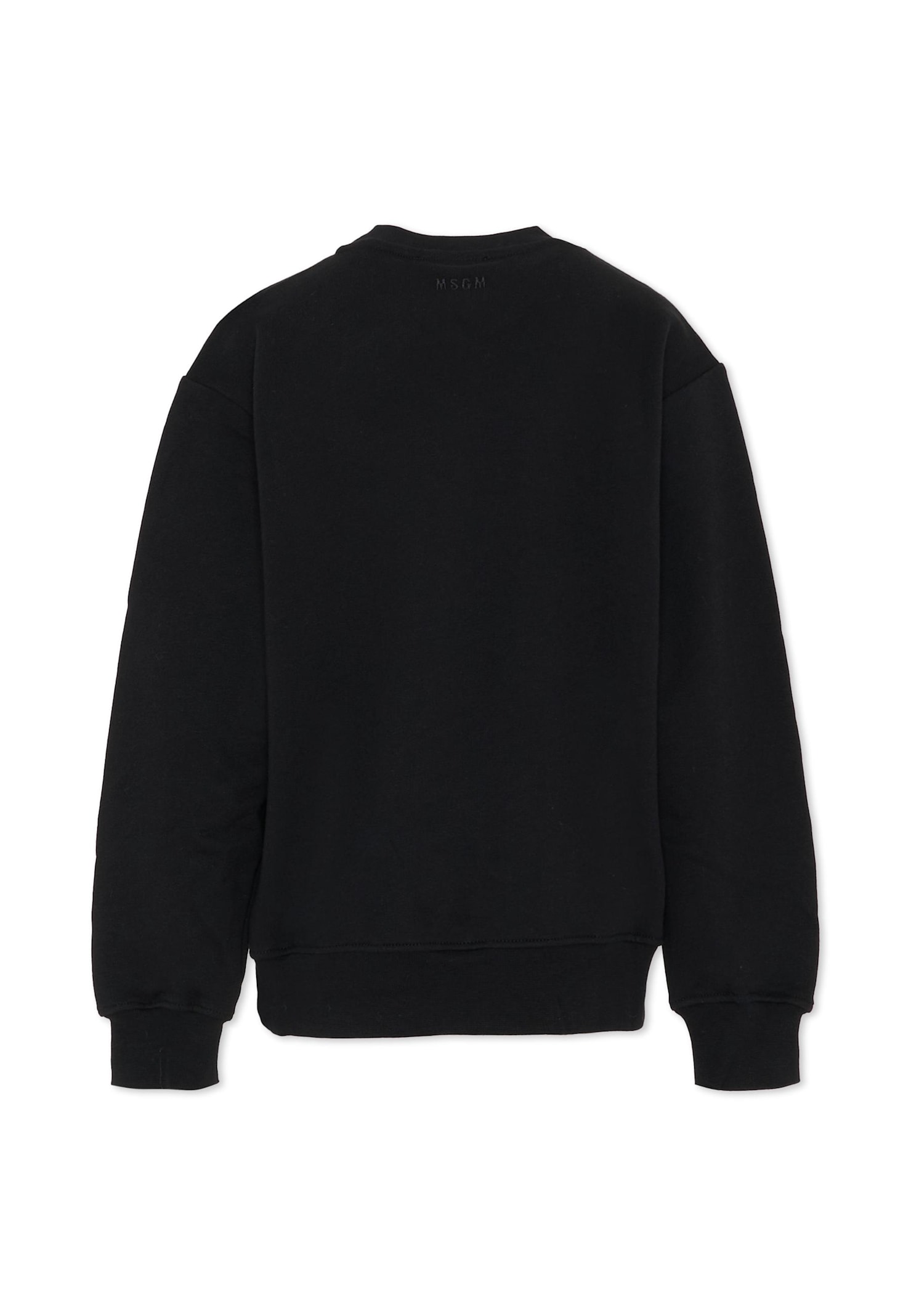 Msgm Black Sweatshirt For Boy In Black