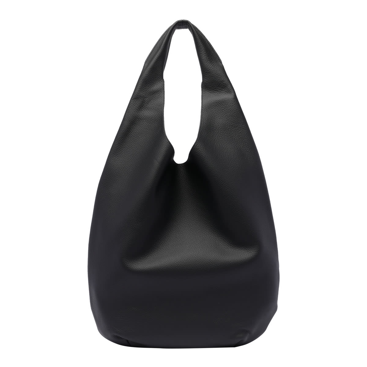 Apc A.p.c. Timeless Calf Leather Shoulder Bag With Subtle Gold Accents